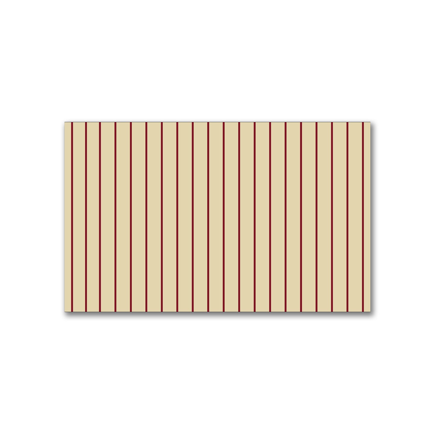 Spun Polyester Fabric with Fine Burgundy Red Stripes on Tan #FASP-1284-151