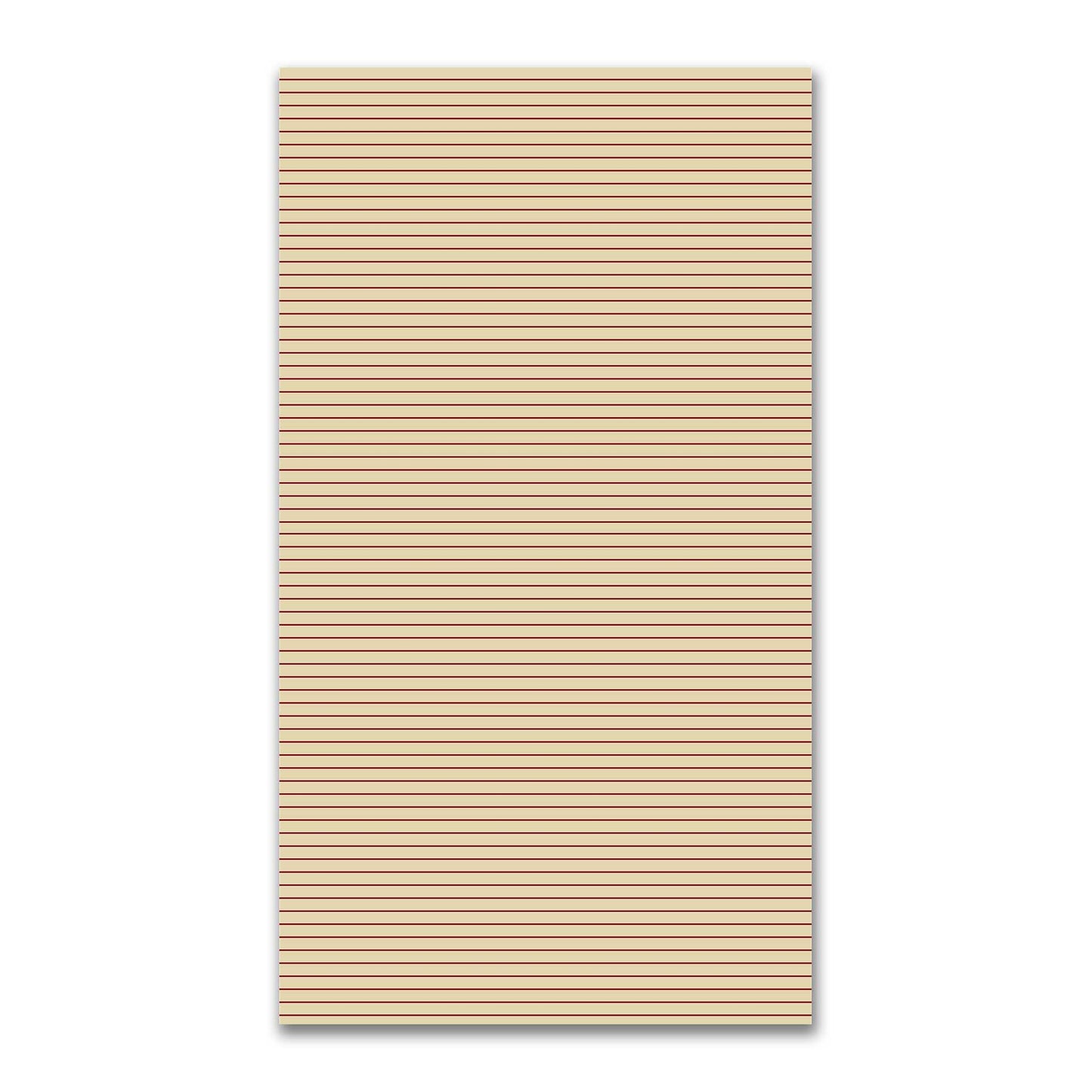 Spun Polyester Fabric with Fine Burgundy Red Stripes on Tan #FASP-1284-151