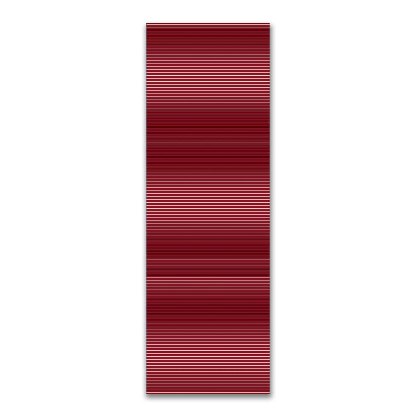 Spun Polyester Fabric with Fine Tan Stripes on Burgundy Red #FASP-1284-152