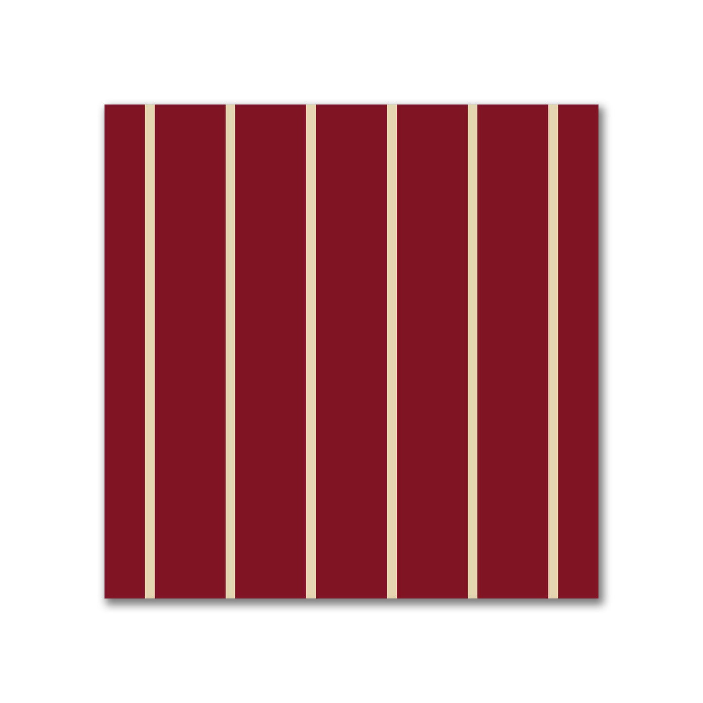 Spun Polyester Fabric with Fine Tan Stripes on Burgundy Red #FASP-1284-152