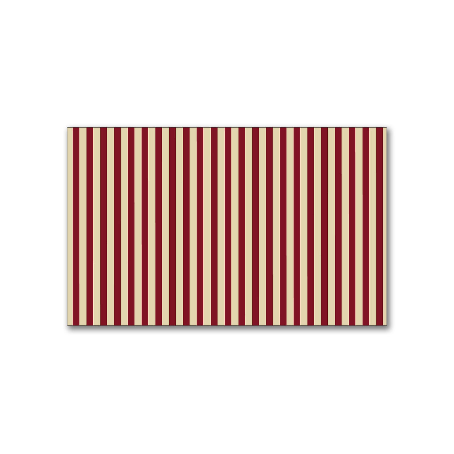 Spun Polyester Fabric with Thin Burgundy Red Bars on Tan #FASP-1284-241