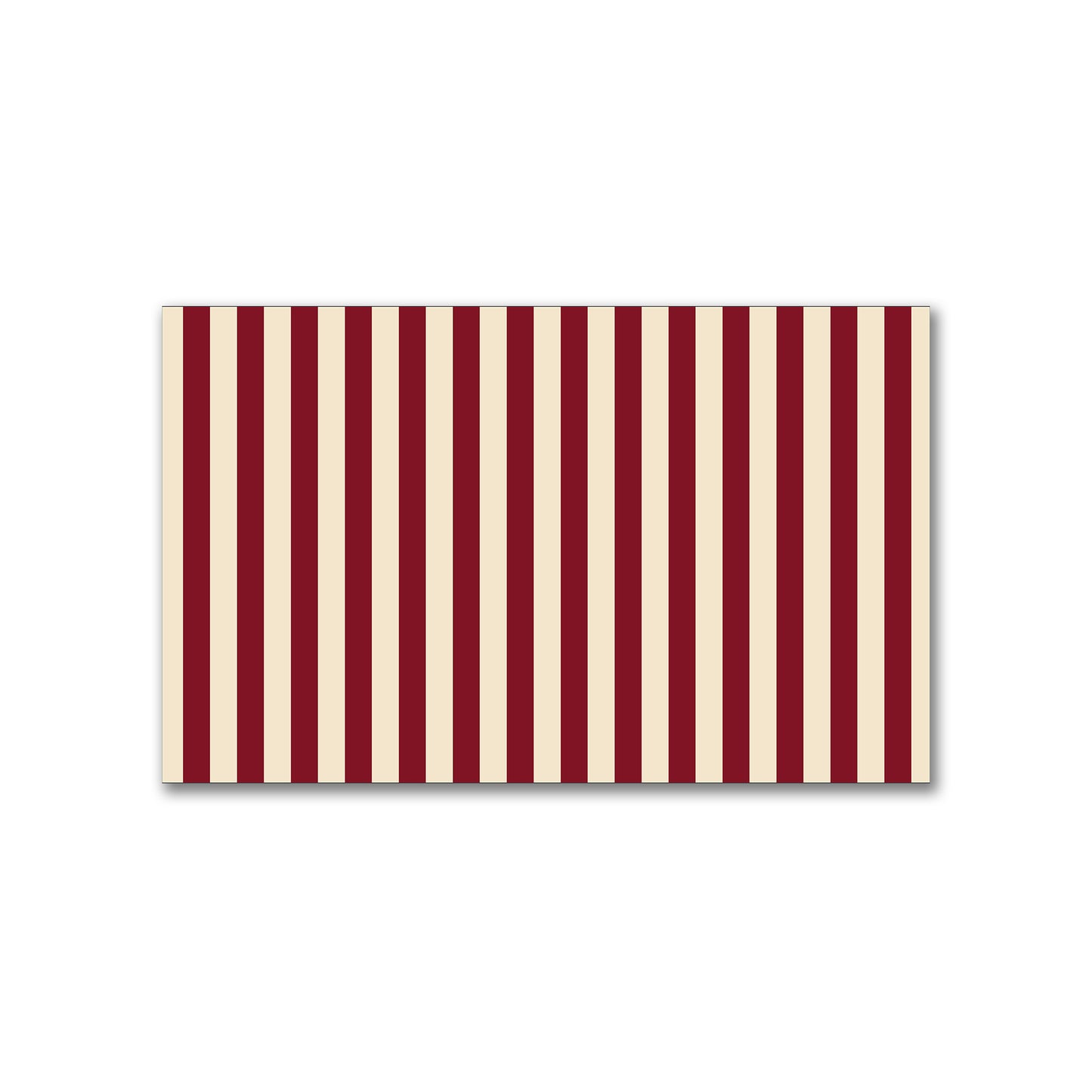 Spun Polyester Fabric with Burgundy Red Bars on Beige #FASP-1285-051