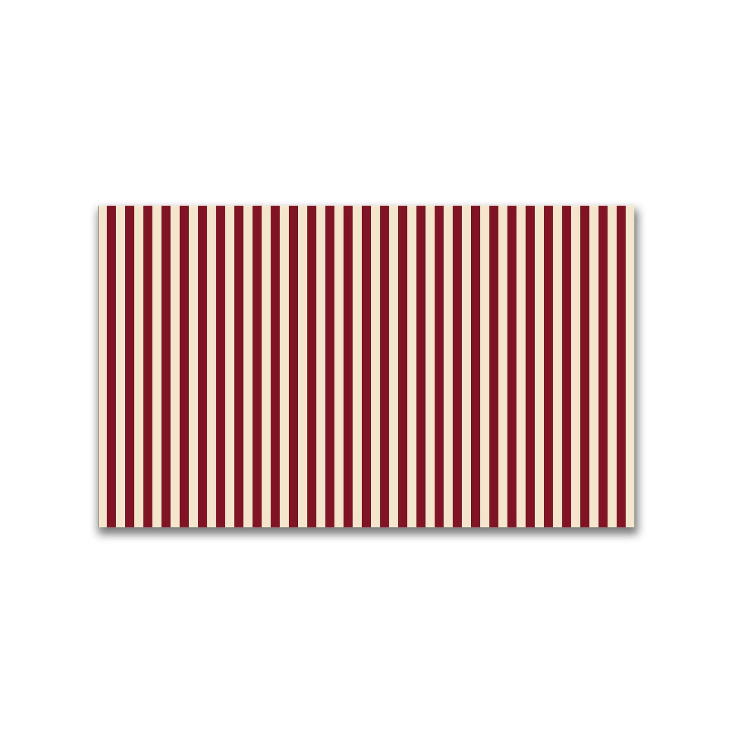 Spun Polyester Fabric with Burgundy Red Bars on Beige #FASP-1285-051