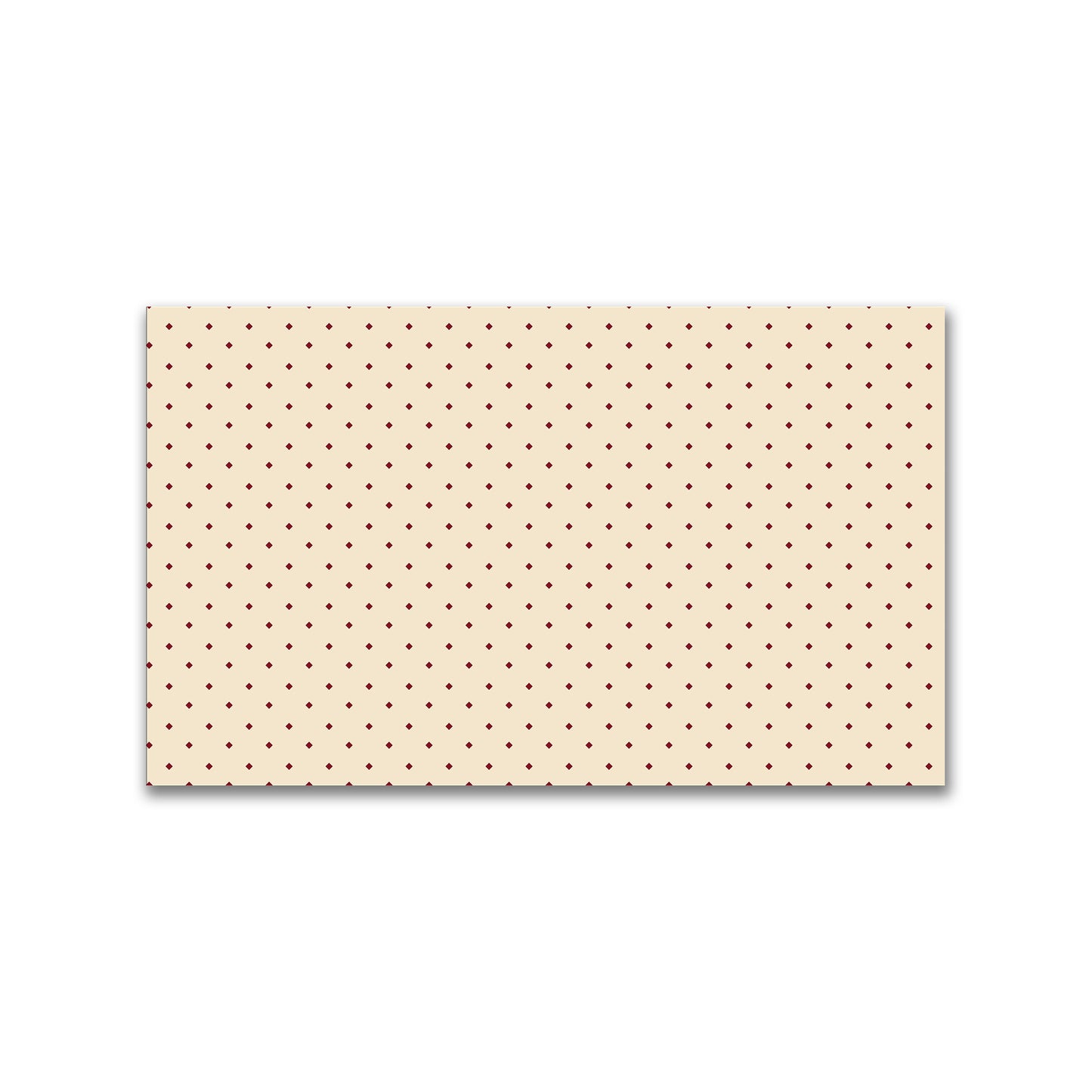 Spun Polyester Fabric with Burgundy Red Diamonds on Beige #FASP-1285-101
