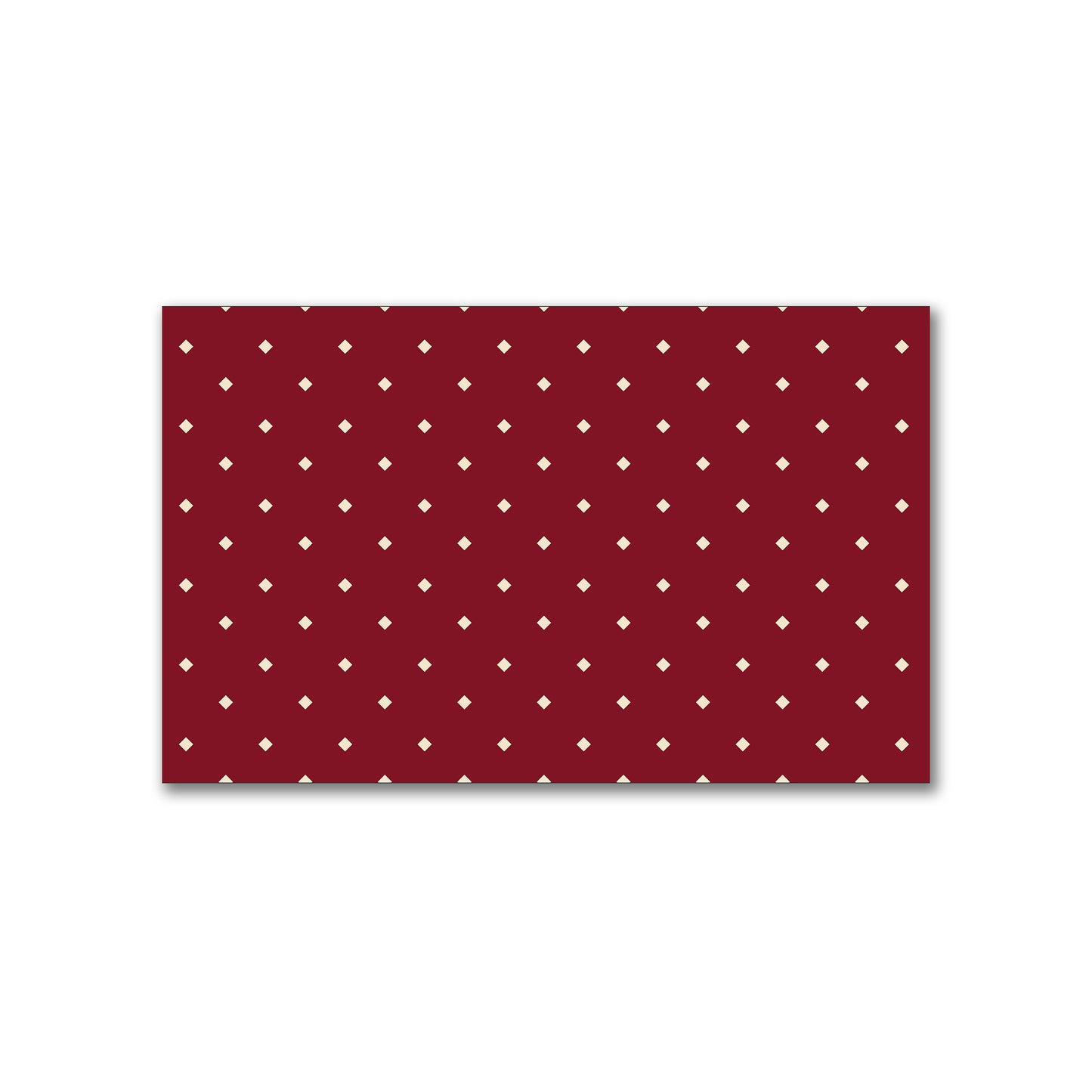 Spun Polyester Fabric with Beige Diamonds on Burgundy Red #FASP-1285-102