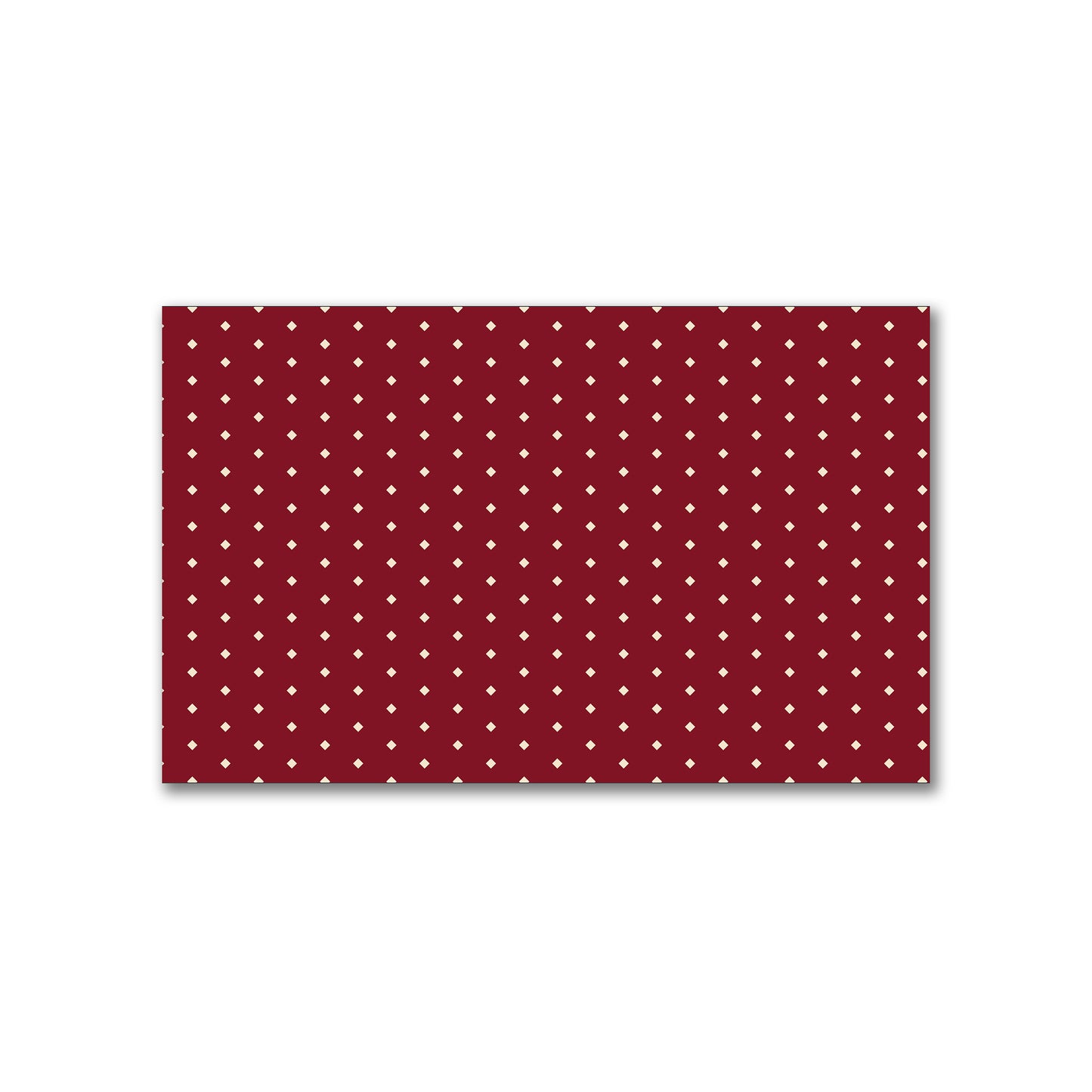 Spun Polyester Fabric with Fine Beige Diamonds on Burgundy Red #FASP-1285-112