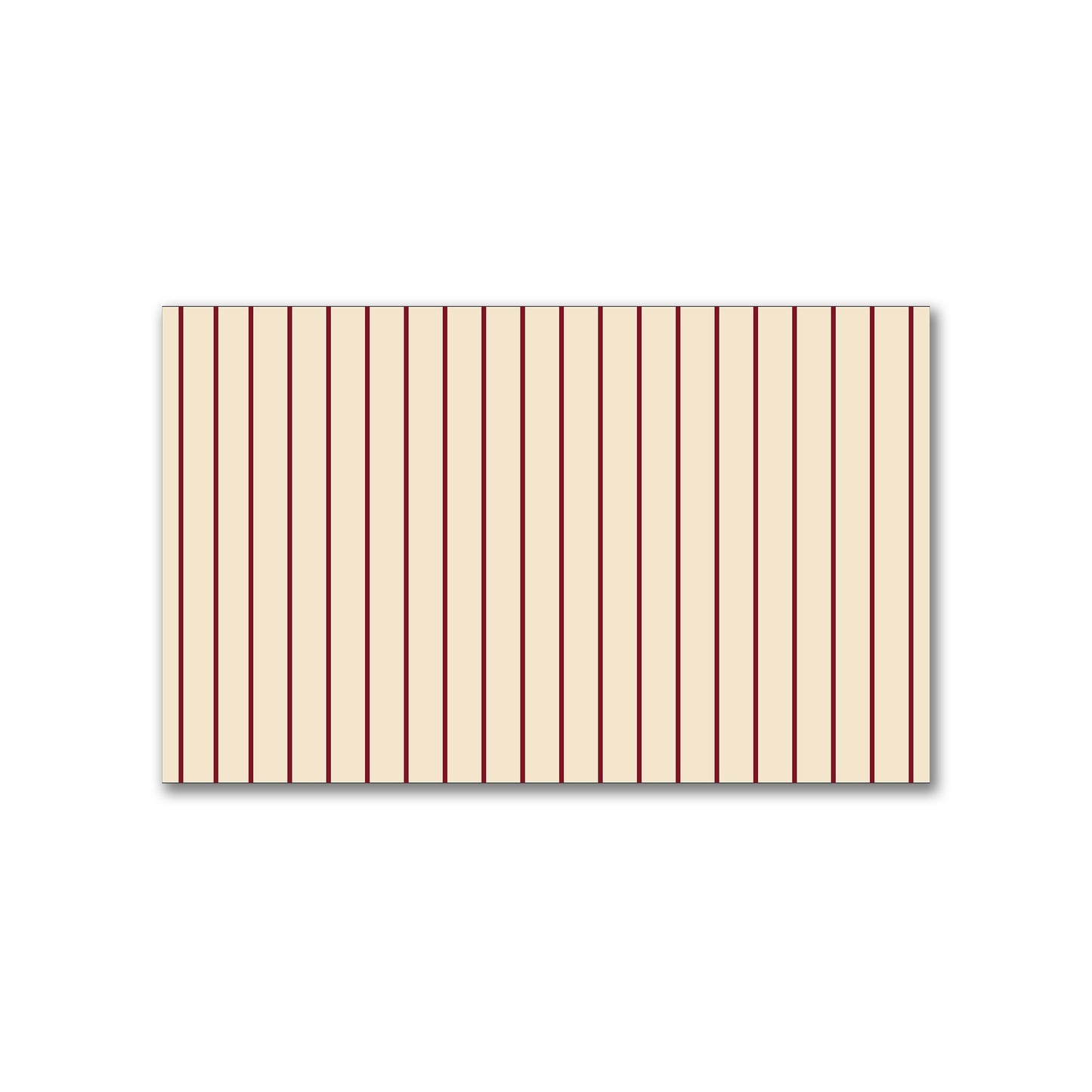Spun Polyester Fabric with Fine Burgundy Red Stripes on Beige #FASP-1285-151
