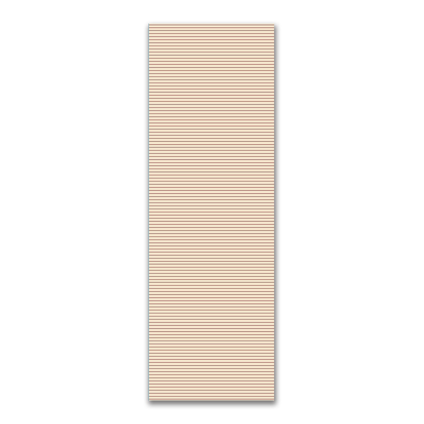 Spun Polyester Fabric with Fine Burgundy Red Stripes on Beige #FASP-1285-151