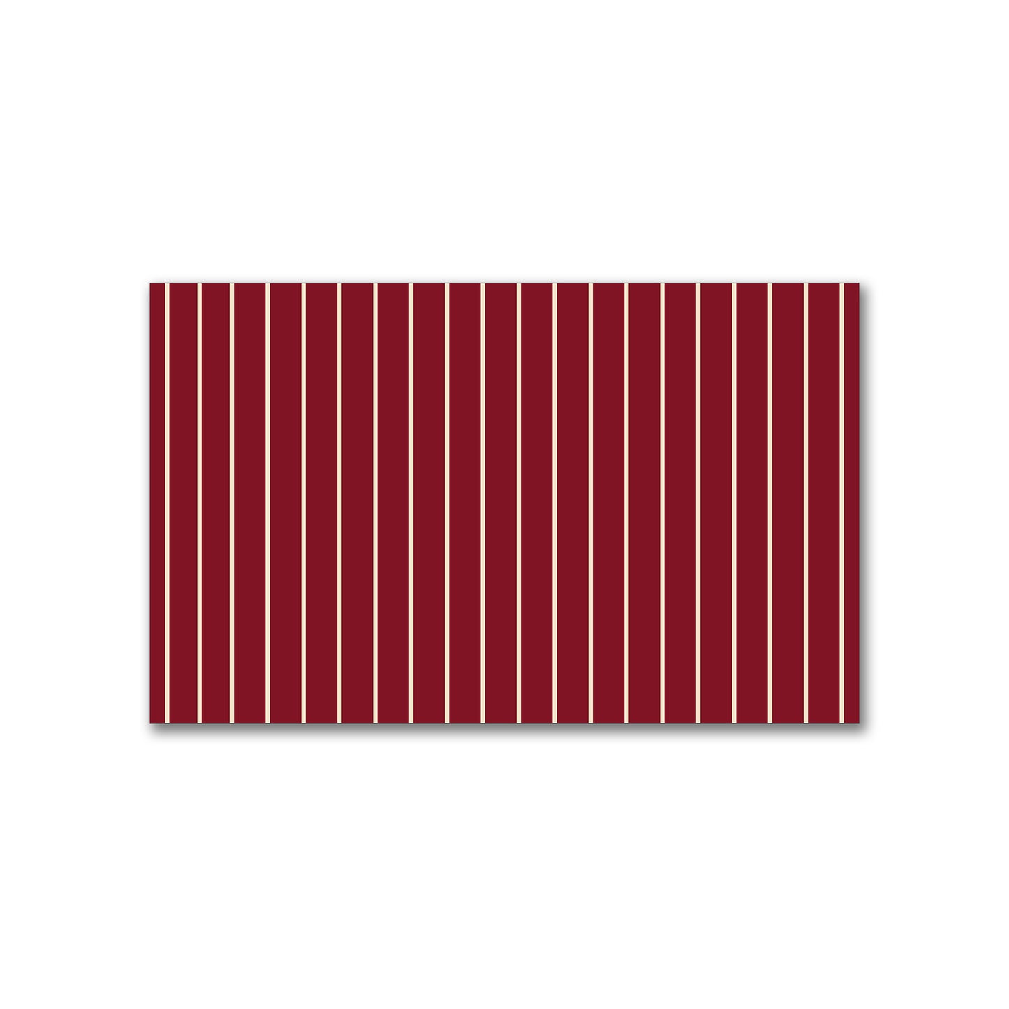 Spun Polyester Fabric with Fine Beige Stripes on Burgundy Red #FASP-1285-152
