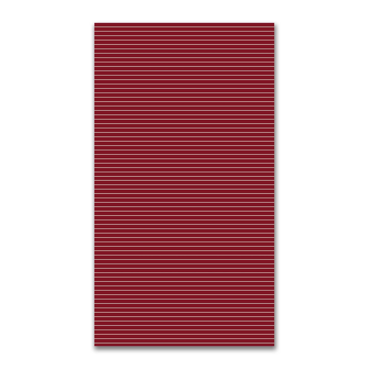 Spun Polyester Fabric with Fine Beige Stripes on Burgundy Red #FASP-1285-152