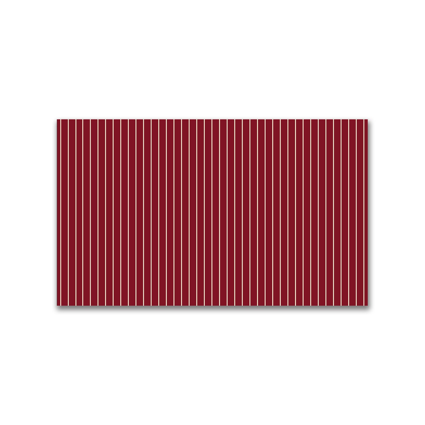 Spun Polyester Fabric with Fine Beige Stripes on Burgundy Red #FASP-1285-152