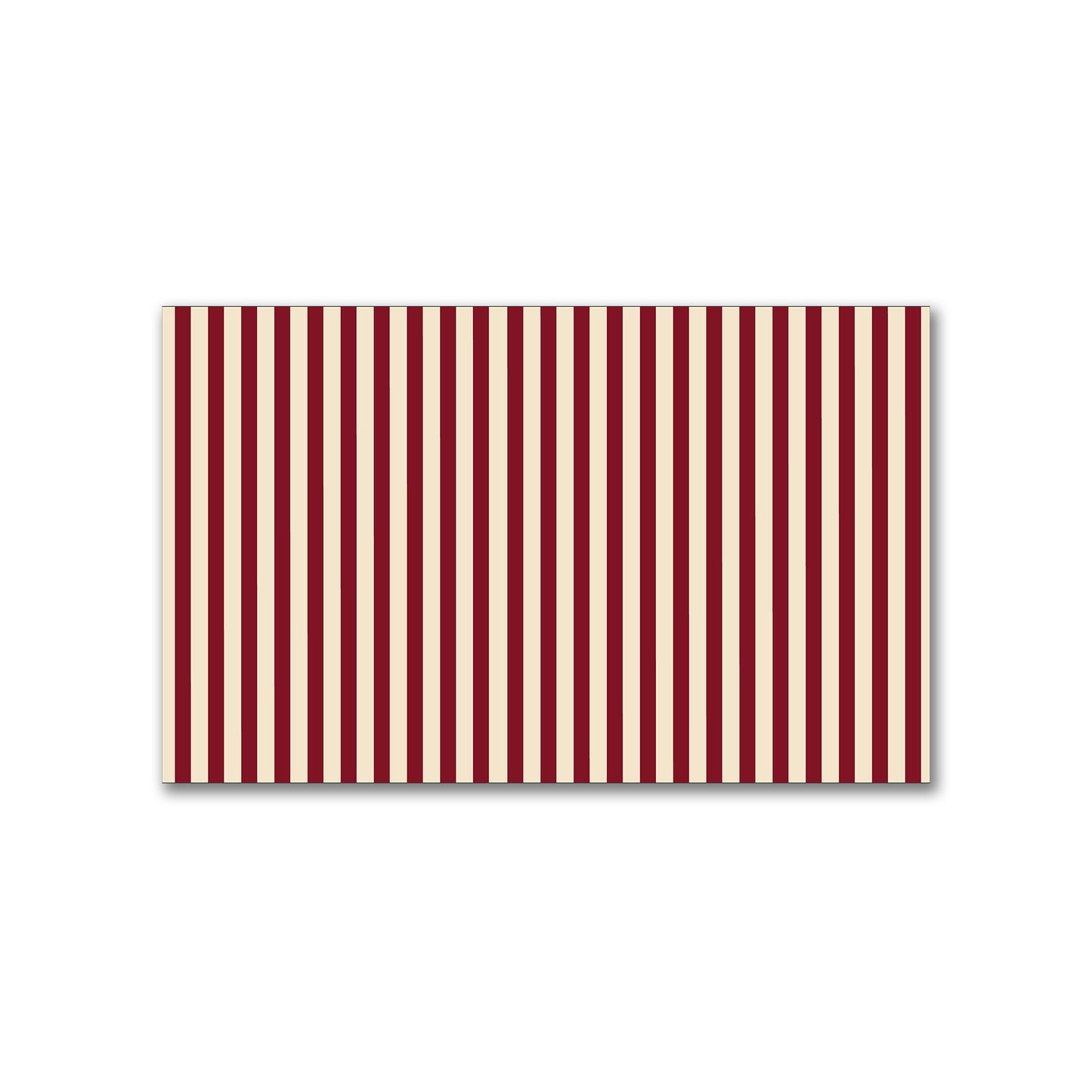Spun Polyester Fabric with Thin Burgundy Red Bars on Beige #FASP-1285-241