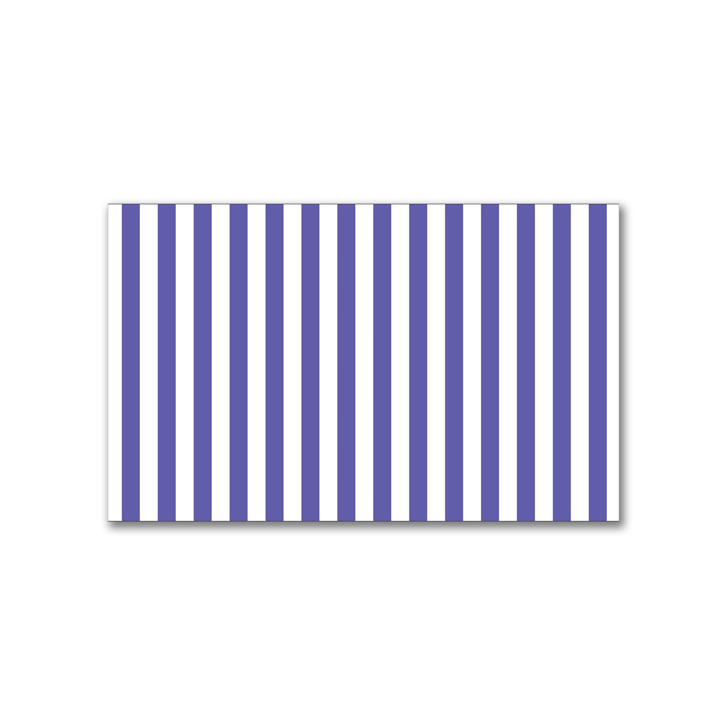 White Spun Polyester Fabric with Purple Bars #FASP-1300-051