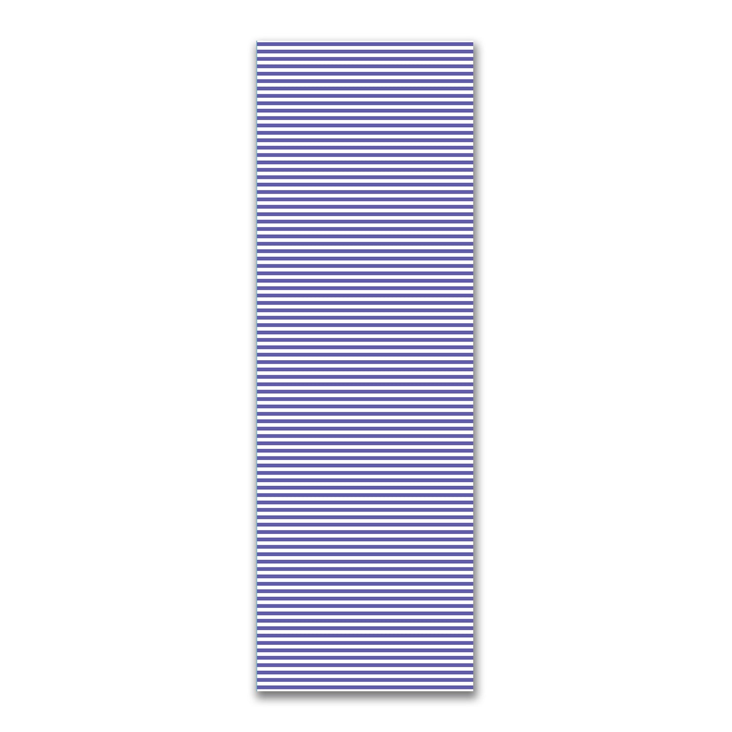 White Spun Polyester Fabric with Purple Bars #FASP-1300-051