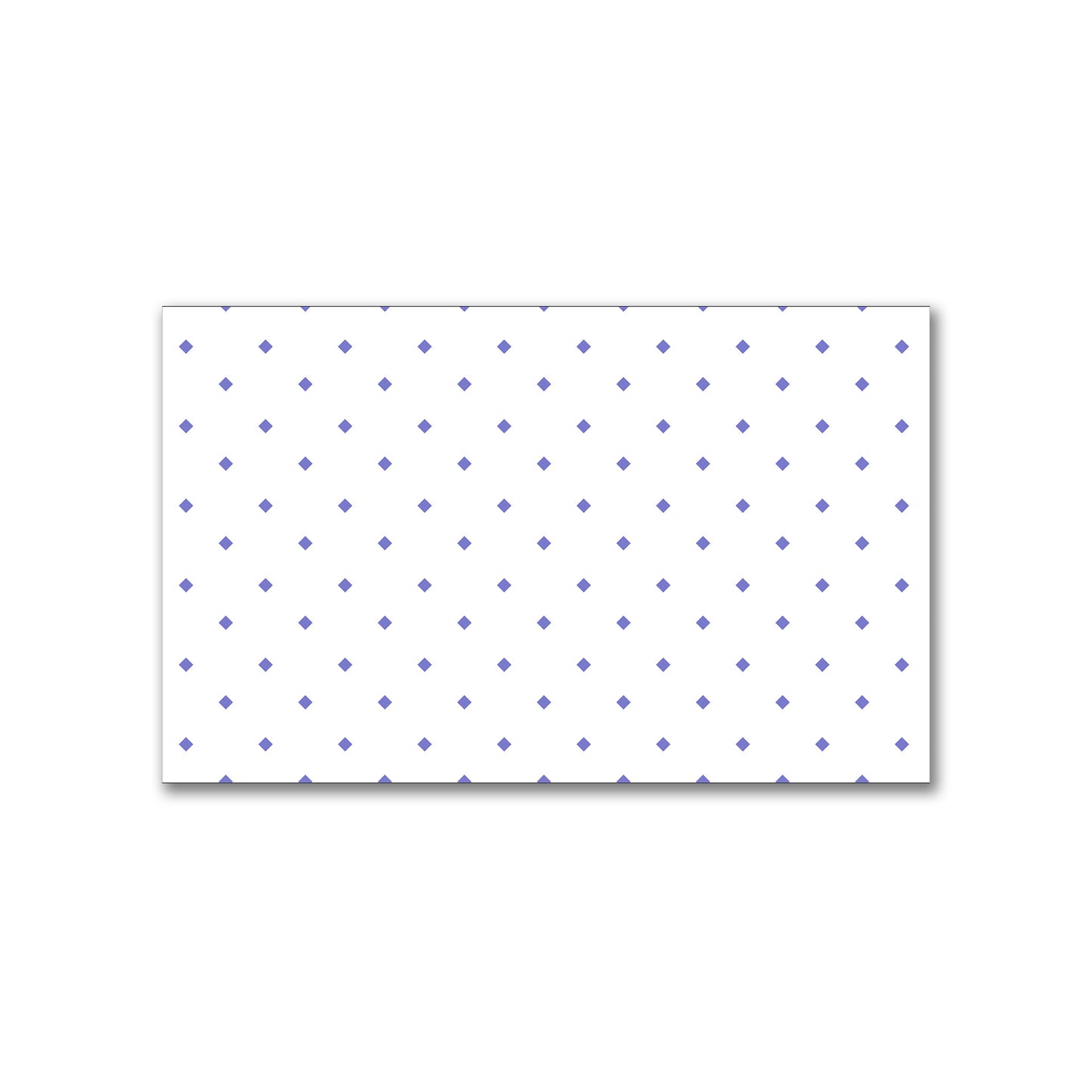 White Spun Polyester Fabric with Purple Diamonds #FASP-1300-101