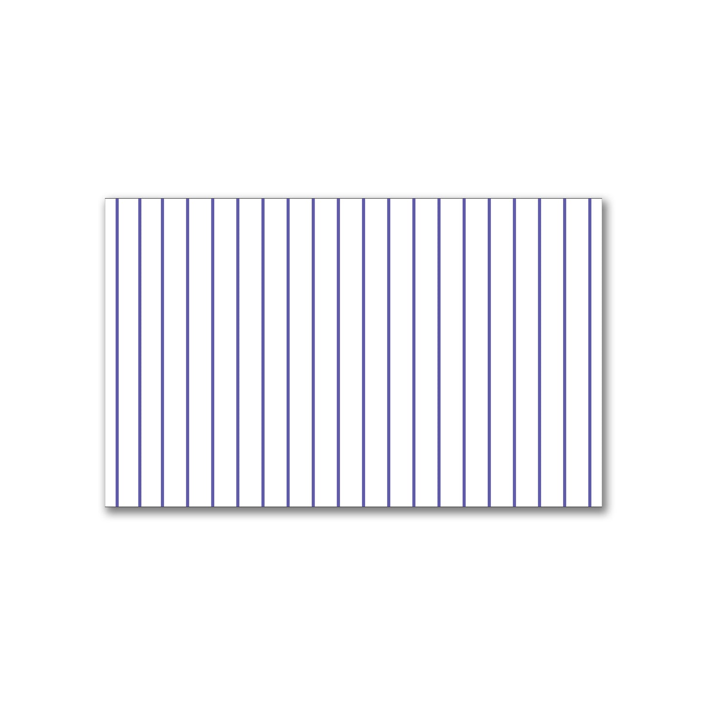 White Spun Polyester Fabric with Fine Purple Stripes #FASP-1300-151