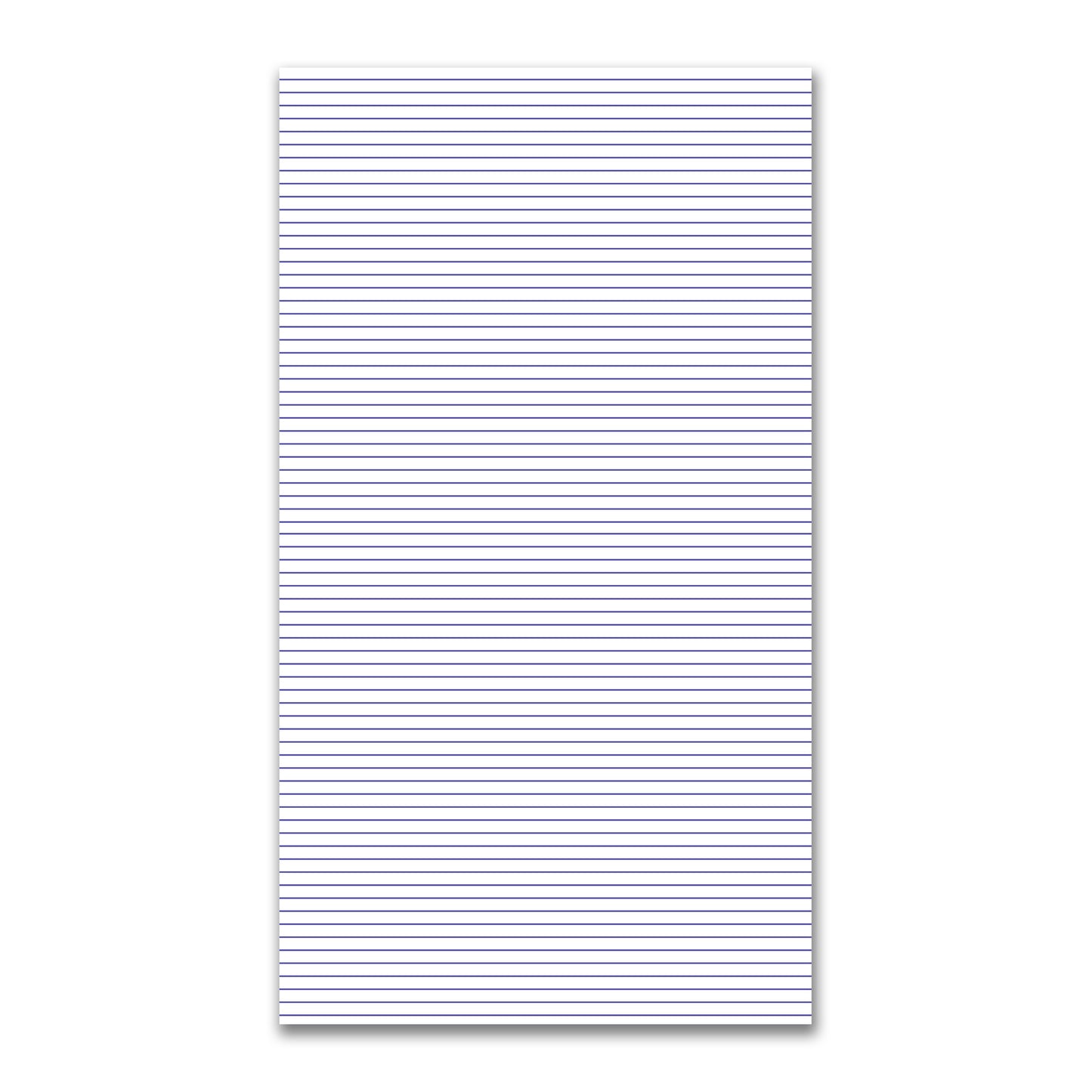 White Spun Polyester Fabric with Fine Purple Stripes #FASP-1300-151