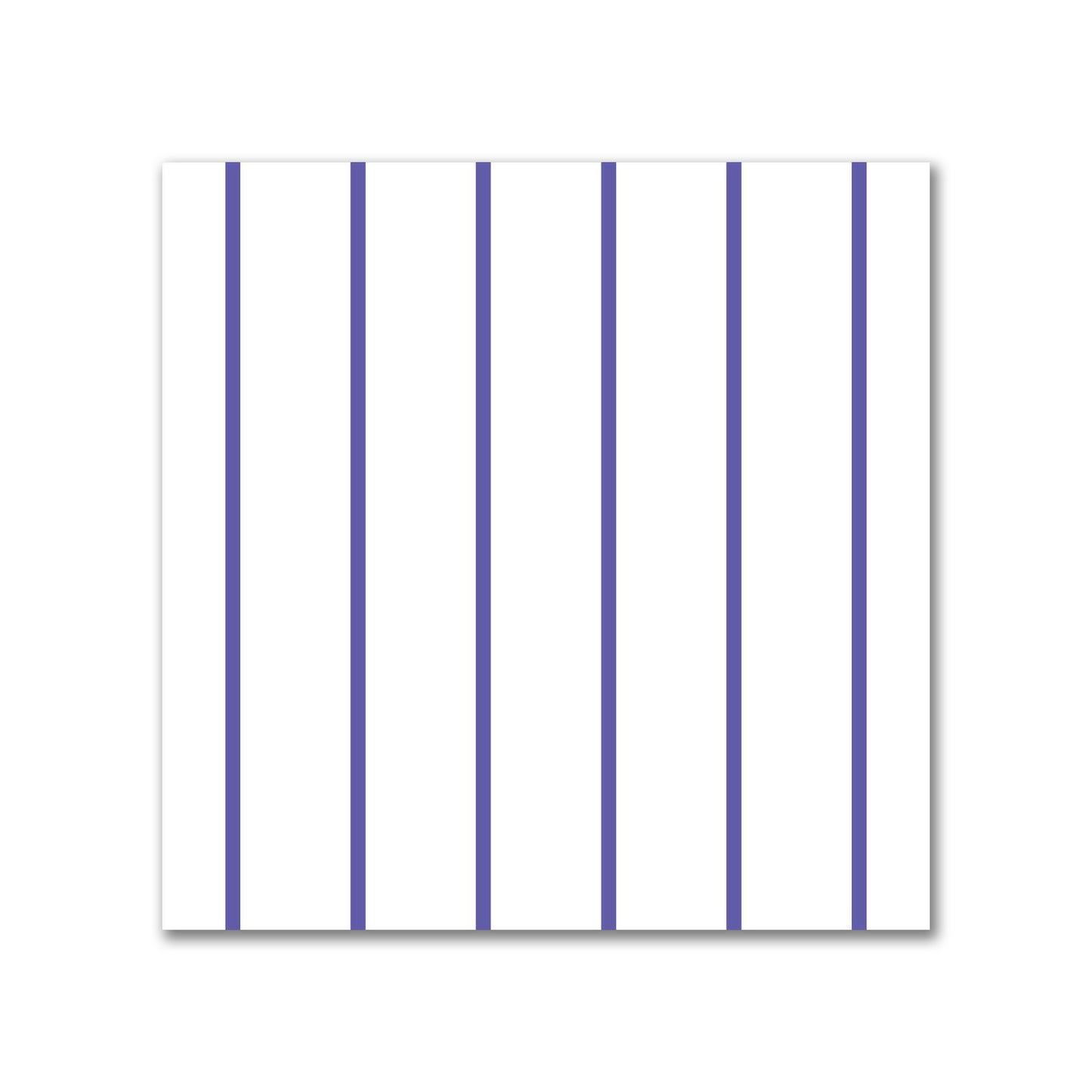 White Spun Polyester Fabric with Fine Purple Stripes #FASP-1300-151