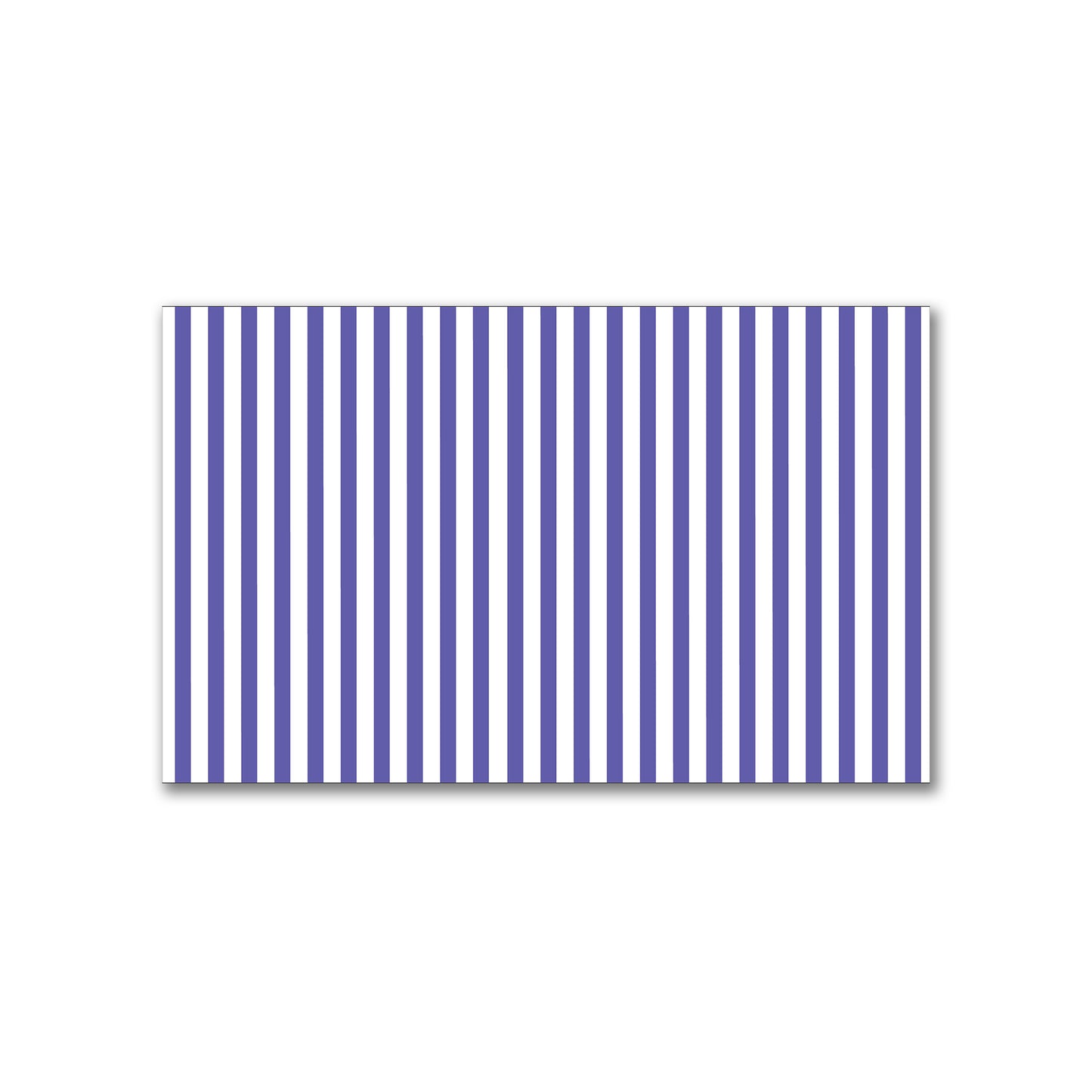 White Spun Polyester Fabric with Thin Purple Bars #FASP-1300-241