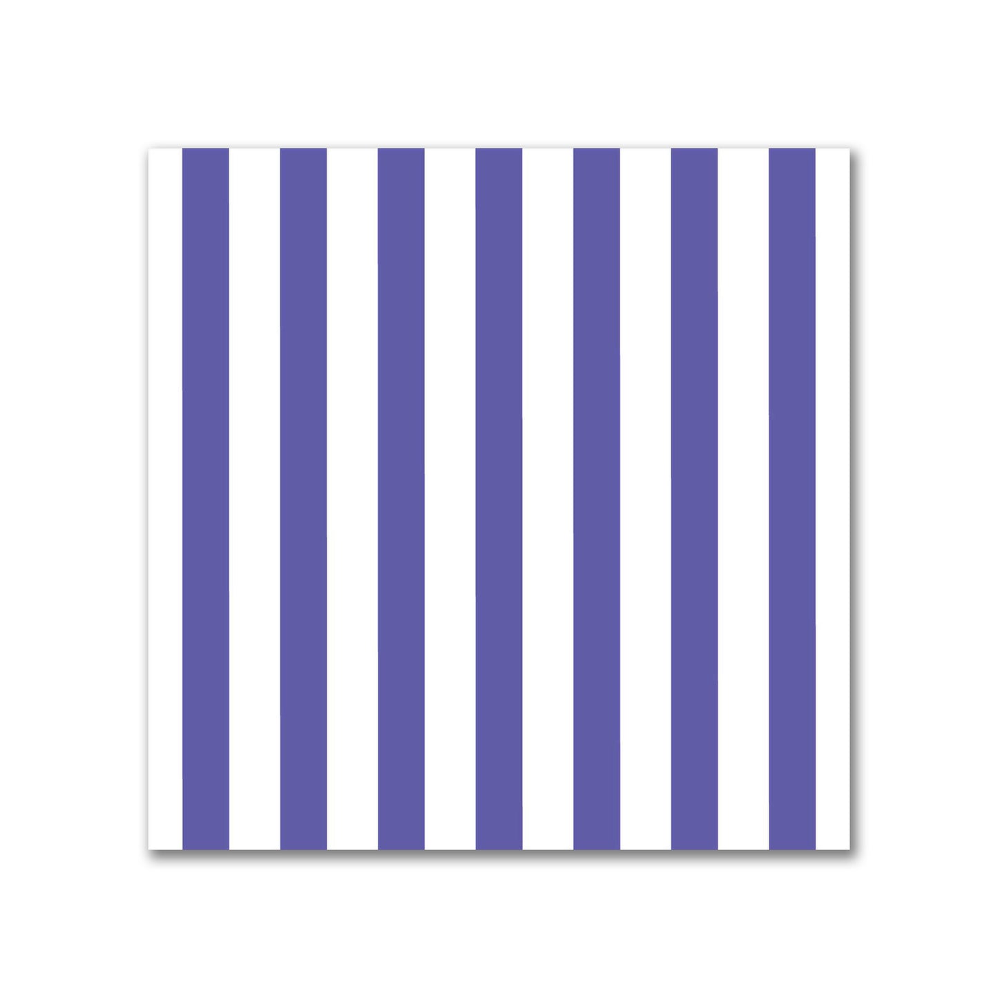 White Spun Polyester Fabric with Thin Purple Bars #FASP-1300-241