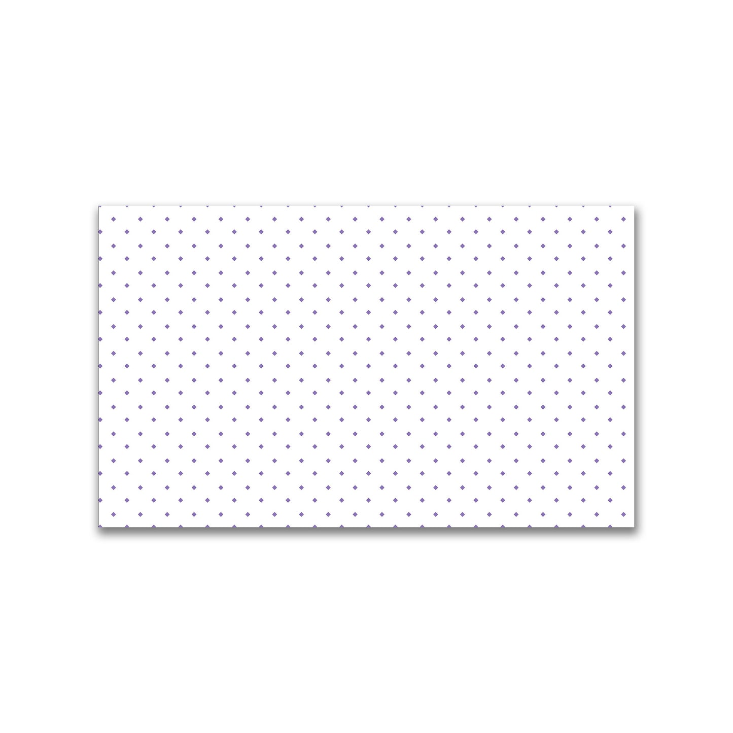 White Spun Polyester Fabric with Purple Diamonds #FASP-1320-101