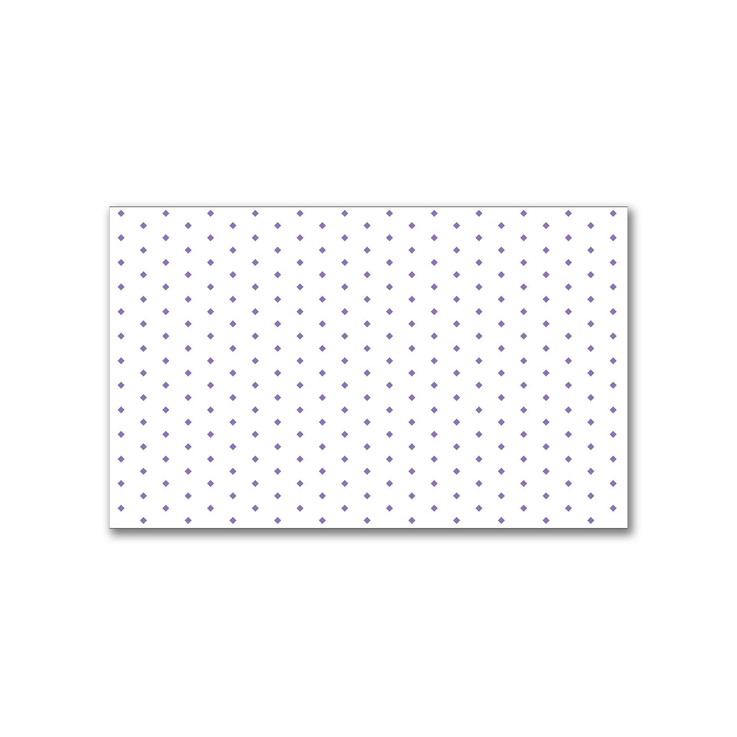White Spun Polyester Fabric with Fine Purple Diamonds #FASP-1320-111