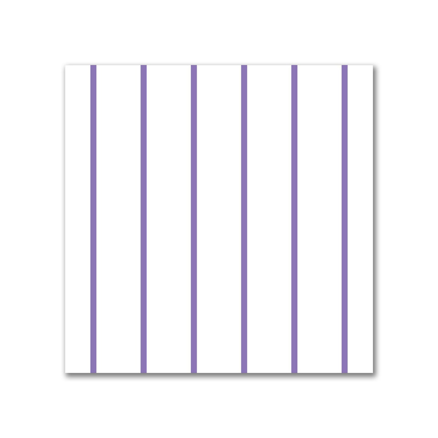 White Spun Polyester Fabric with Fine Purple Stripes #FASP-1320-151