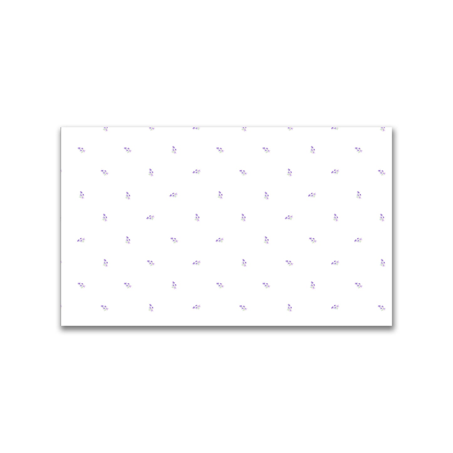 Soft Purple Bloom — Printed Spun Polyester Fabric with Small Purple Watercolor Floral Pattern #FASP-1326