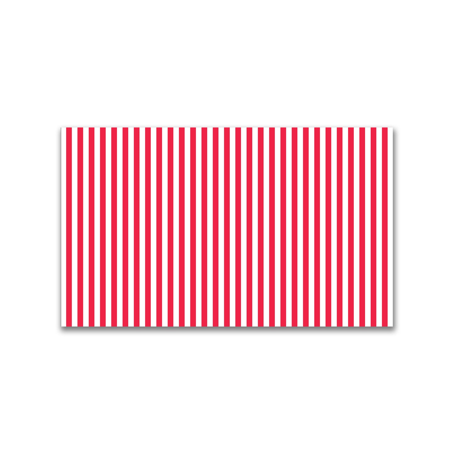 White Spun Polyester Fabric with Red Bars #FASP-1330-051