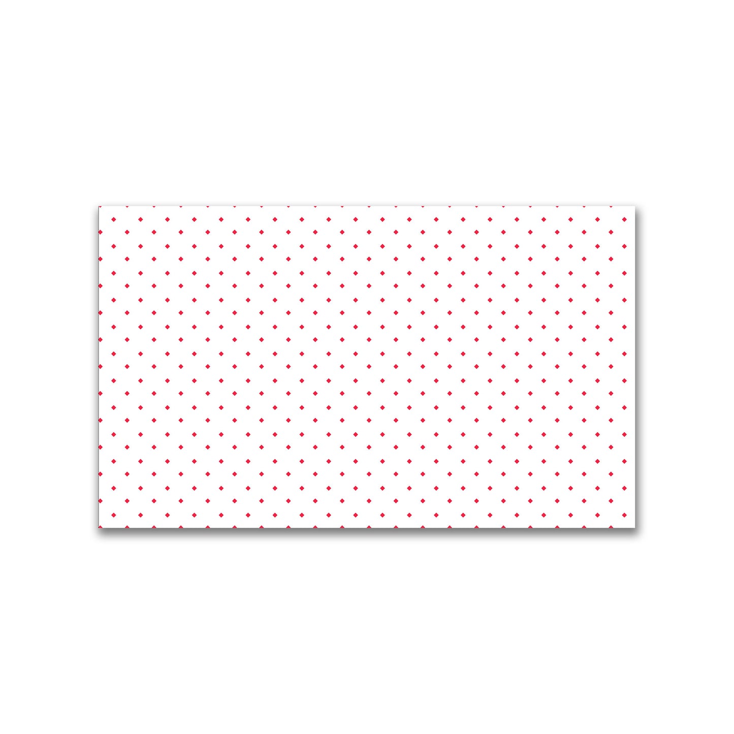 White Spun Polyester Fabric with Red Diamonds #FASP-1330-101