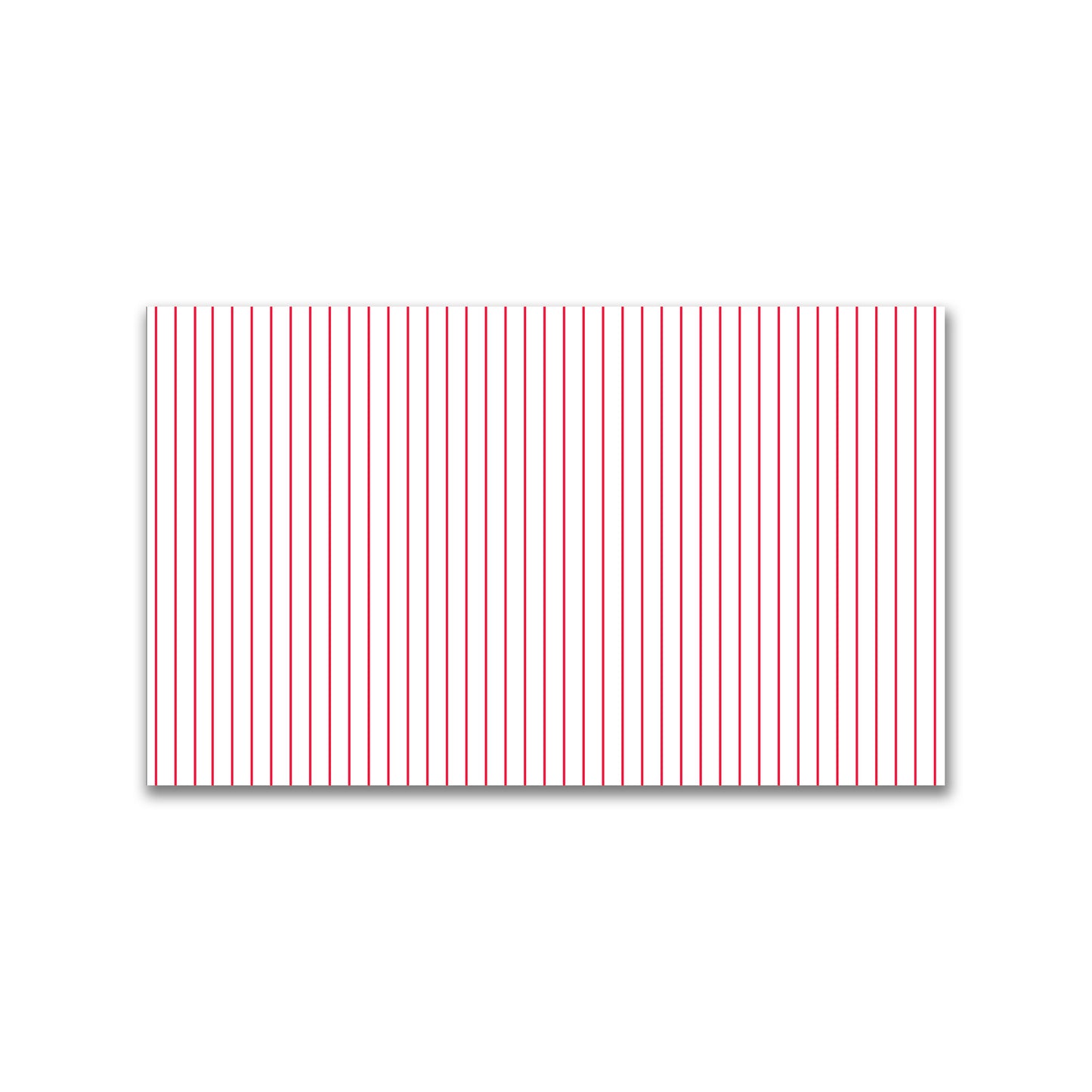 White Spun Polyester Fabric with Fine Red Stripes #FASP-1330-151