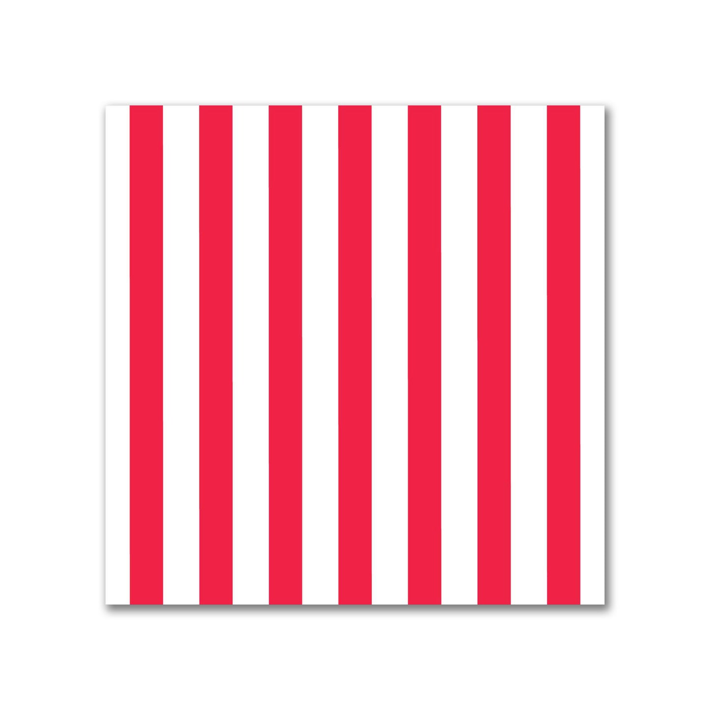 White Spun Polyester Fabric with Thin Red Bars #FASP-1330-241