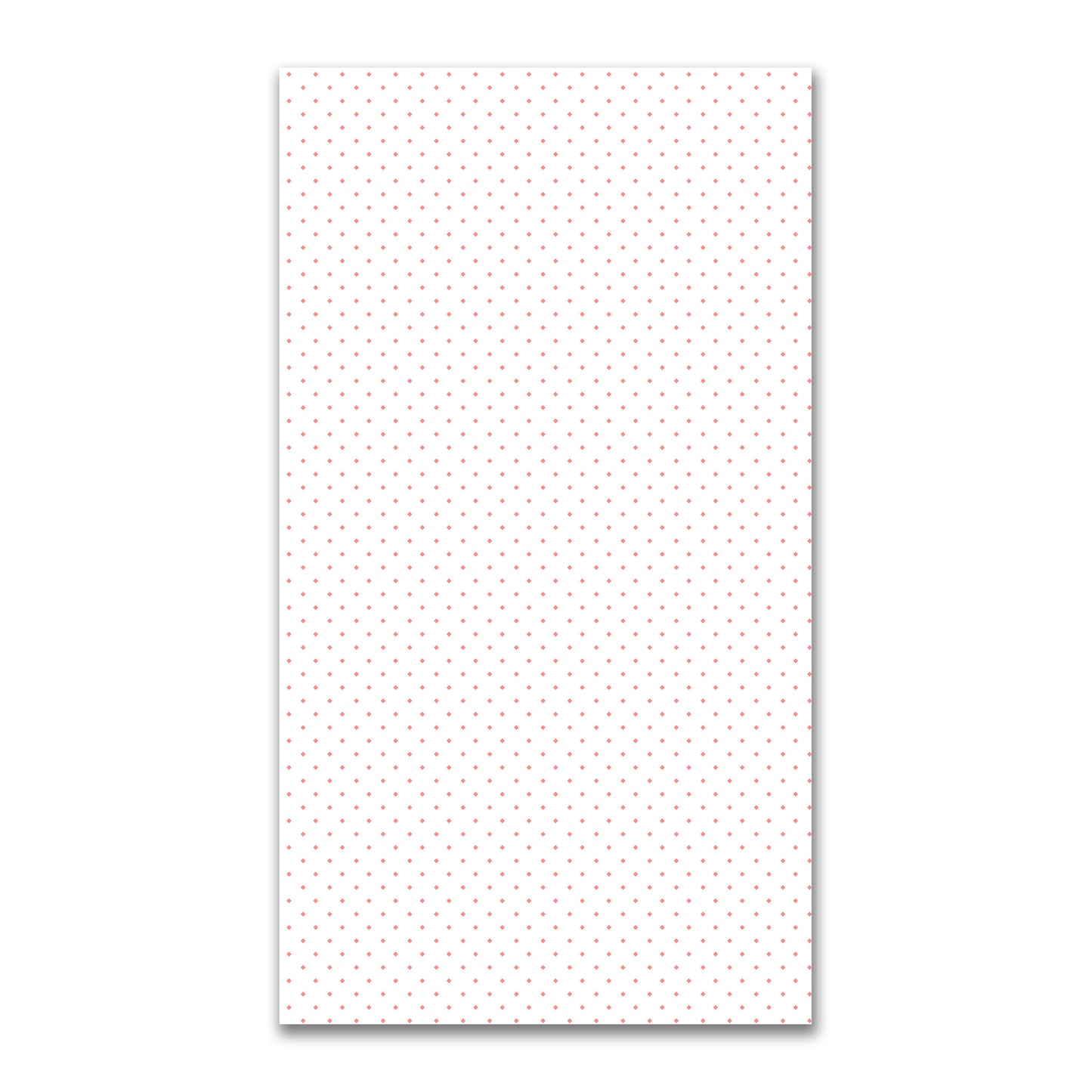 White Spun Polyester Fabric with Pink Diamonds #FASP-1340-101