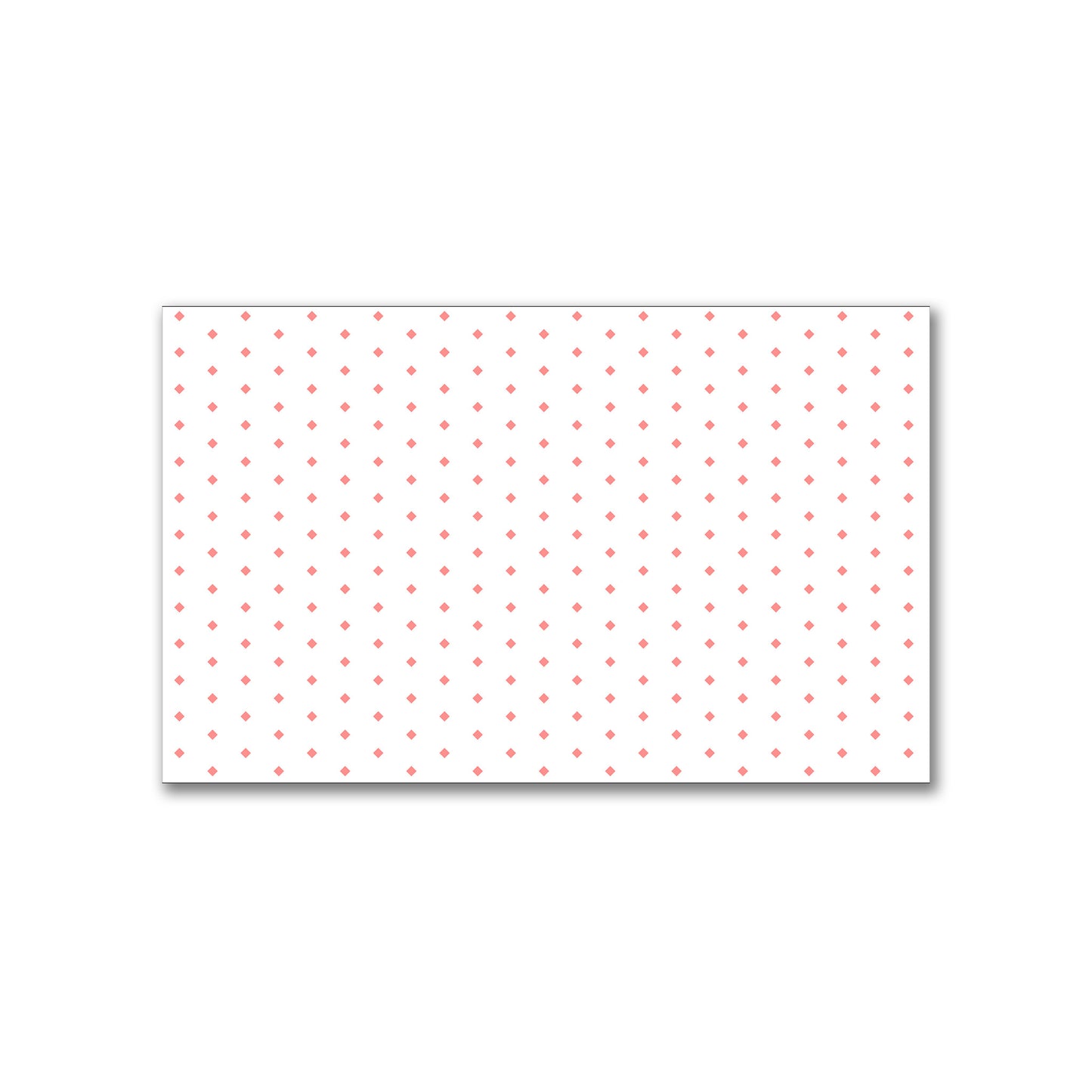 White Spun Polyester Fabric with Fine Pink Diamonds #FASP-1340-111