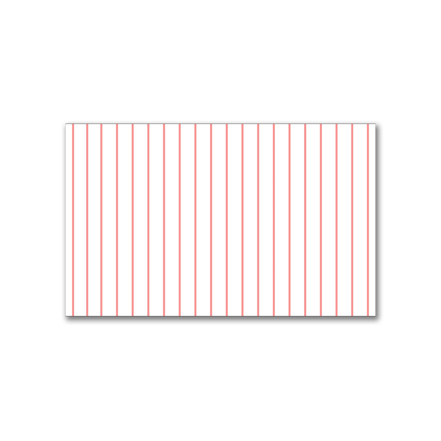 White Spun Polyester Fabric with Fine Pink Stripes #FASP-1340-151