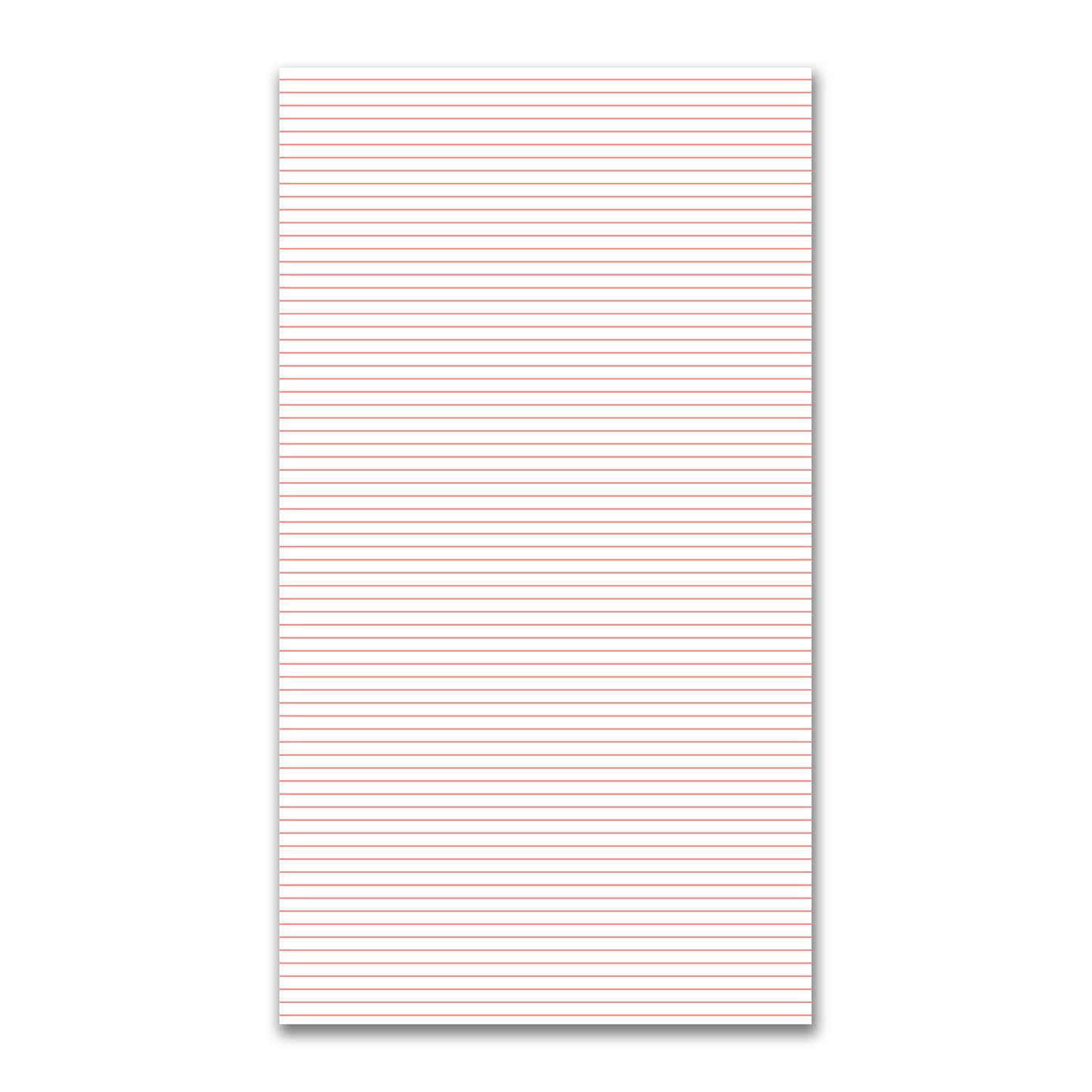 White Spun Polyester Fabric with Fine Pink Stripes #FASP-1340-151