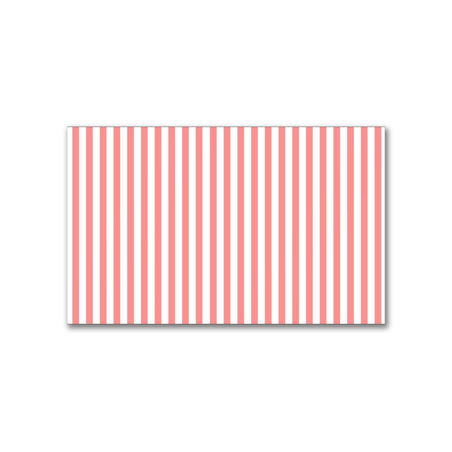 White Spun Polyester Fabric with Thin Pink Bars #FASP-1340-241