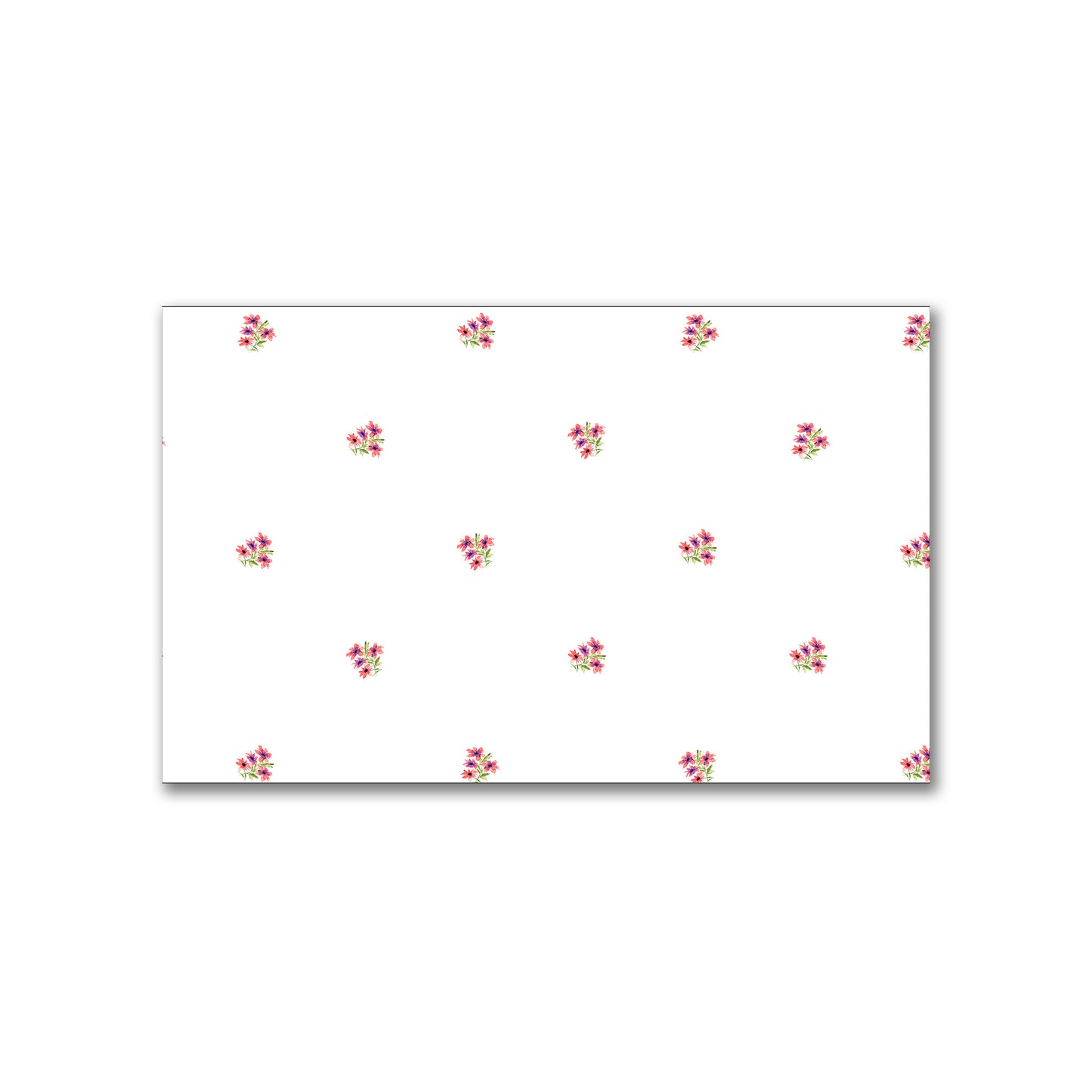 Coral Bloom — Printed Spun Polyester Fabric with Small Pink Watercolor Floral Pattern #FASP-1346
