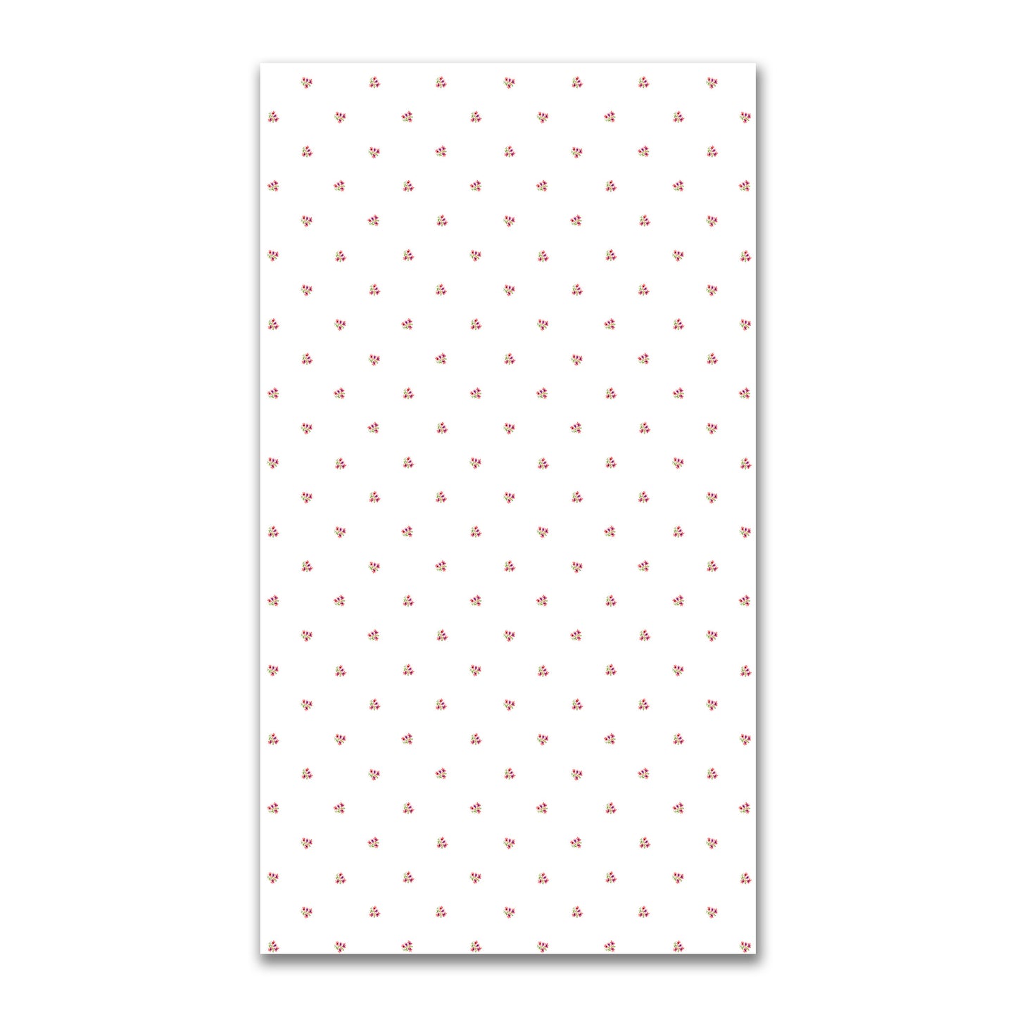 Coral Bloom — Printed Spun Polyester Fabric with Small Pink Watercolor Floral Pattern #FASP-1346