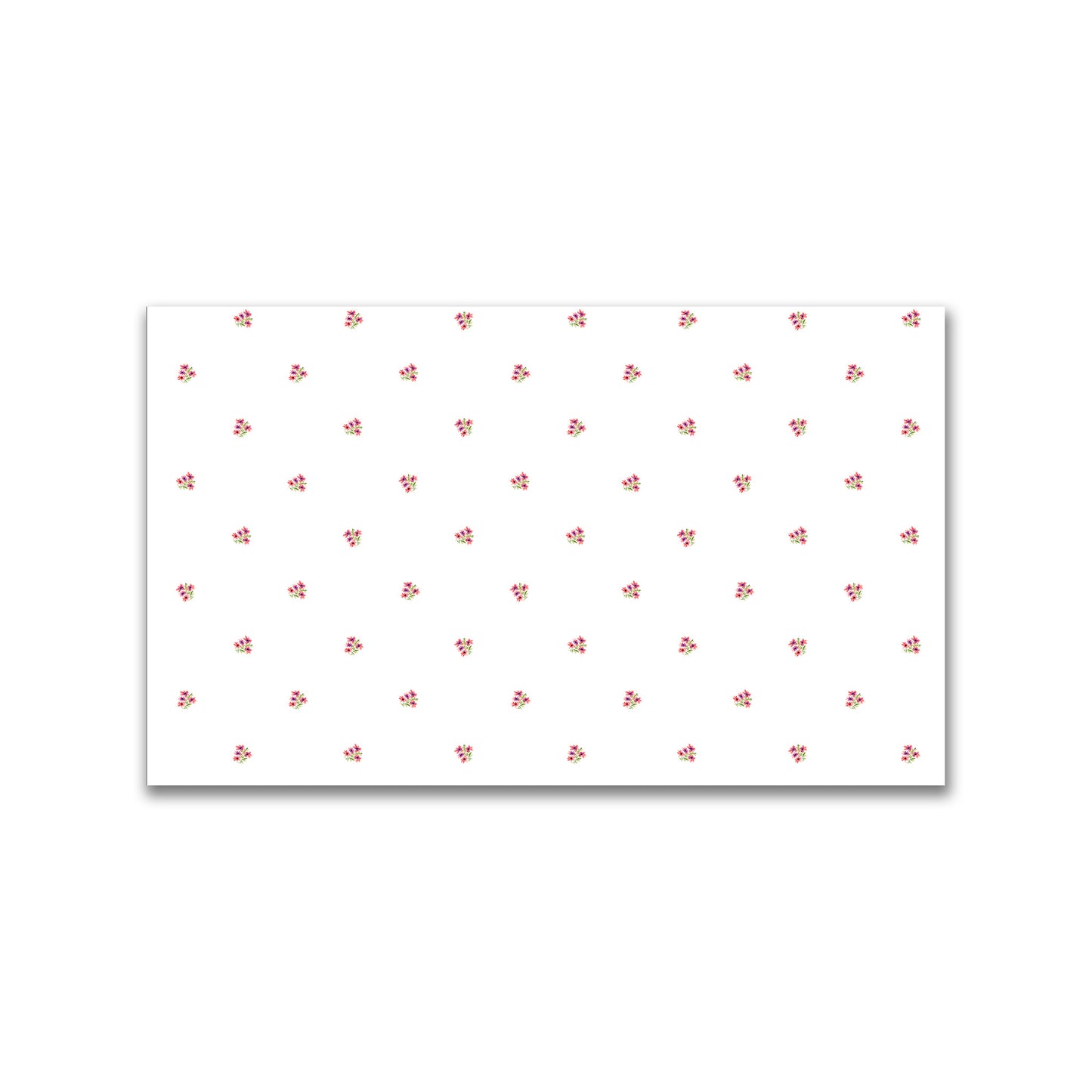 Coral Bloom — Printed Spun Polyester Fabric with Small Pink Watercolor Floral Pattern #FASP-1346