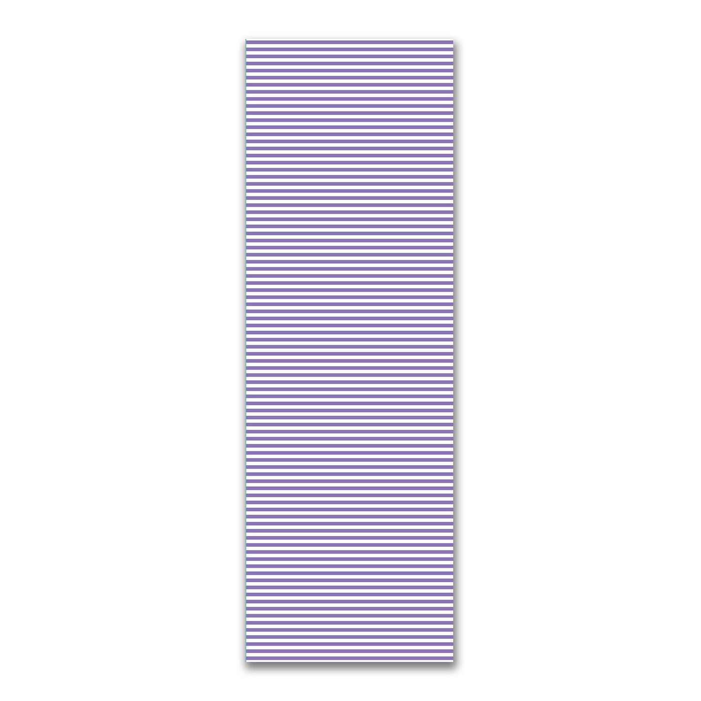 White Spun Polyester Fabric with Purple Bars #FASP-1350-051