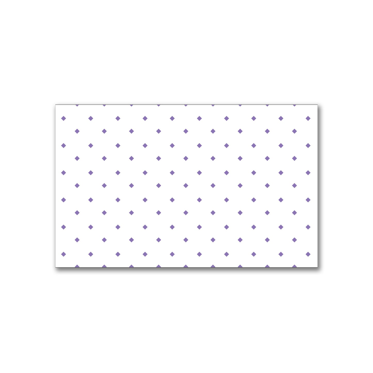 White Spun Polyester Fabric with Purple Diamonds #FASP-1350-101