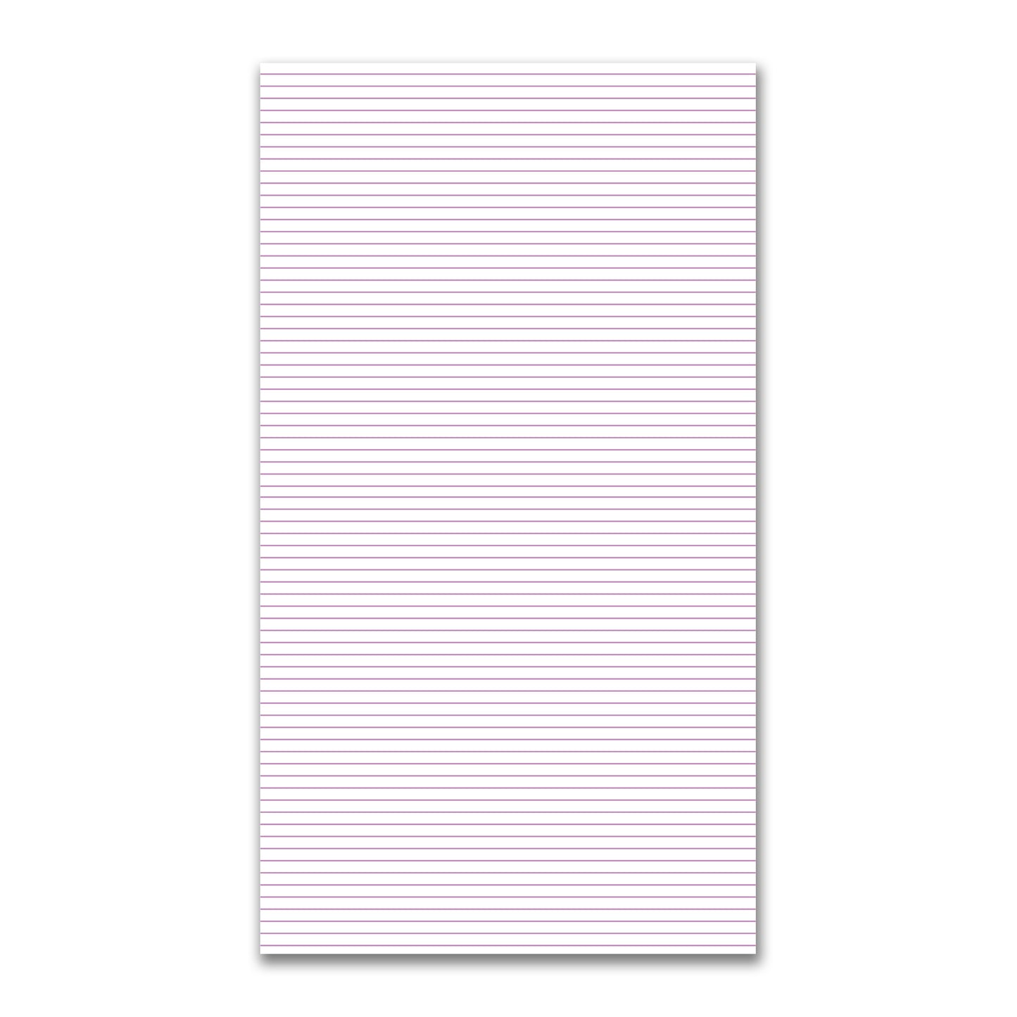 White Spun Polyester Fabric with Fine Mauve Stripes #FASP-1360-151