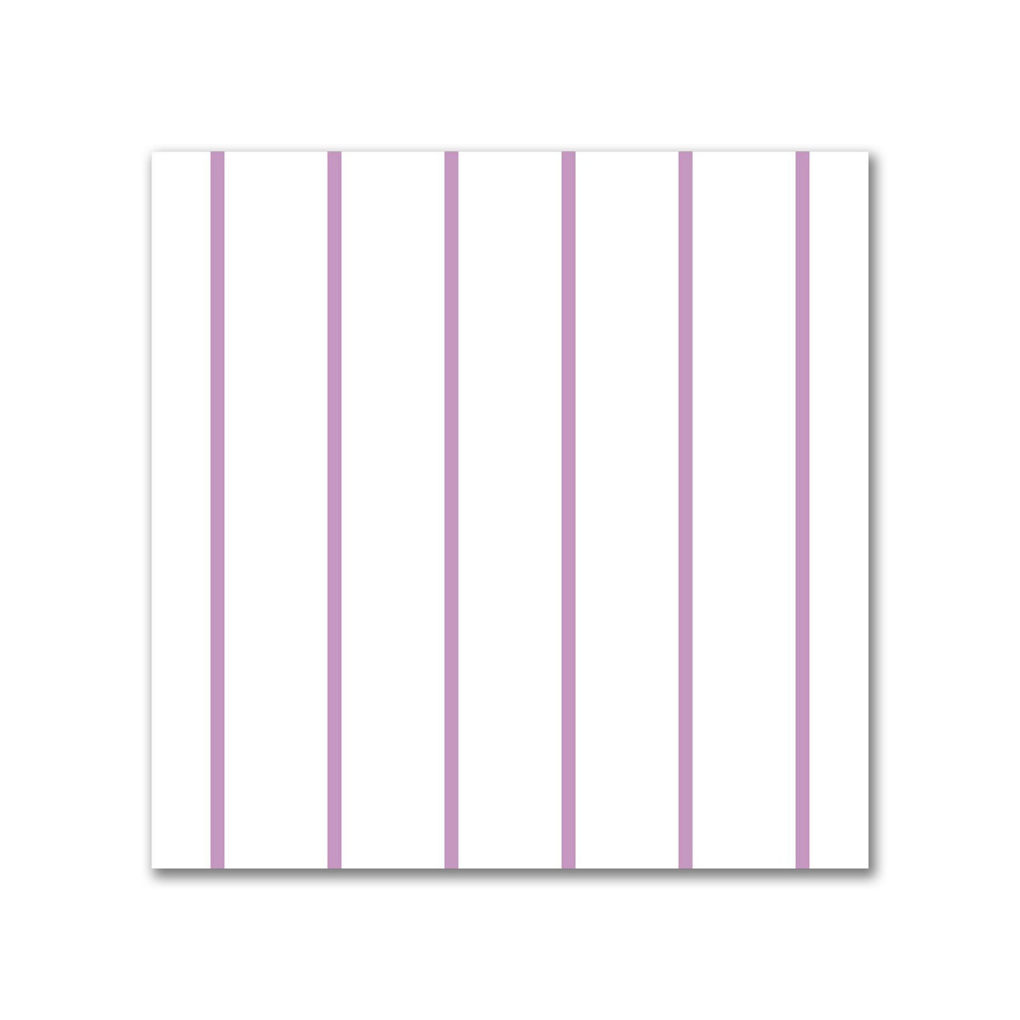 White Spun Polyester Fabric with Fine Mauve Stripes #FASP-1360-151