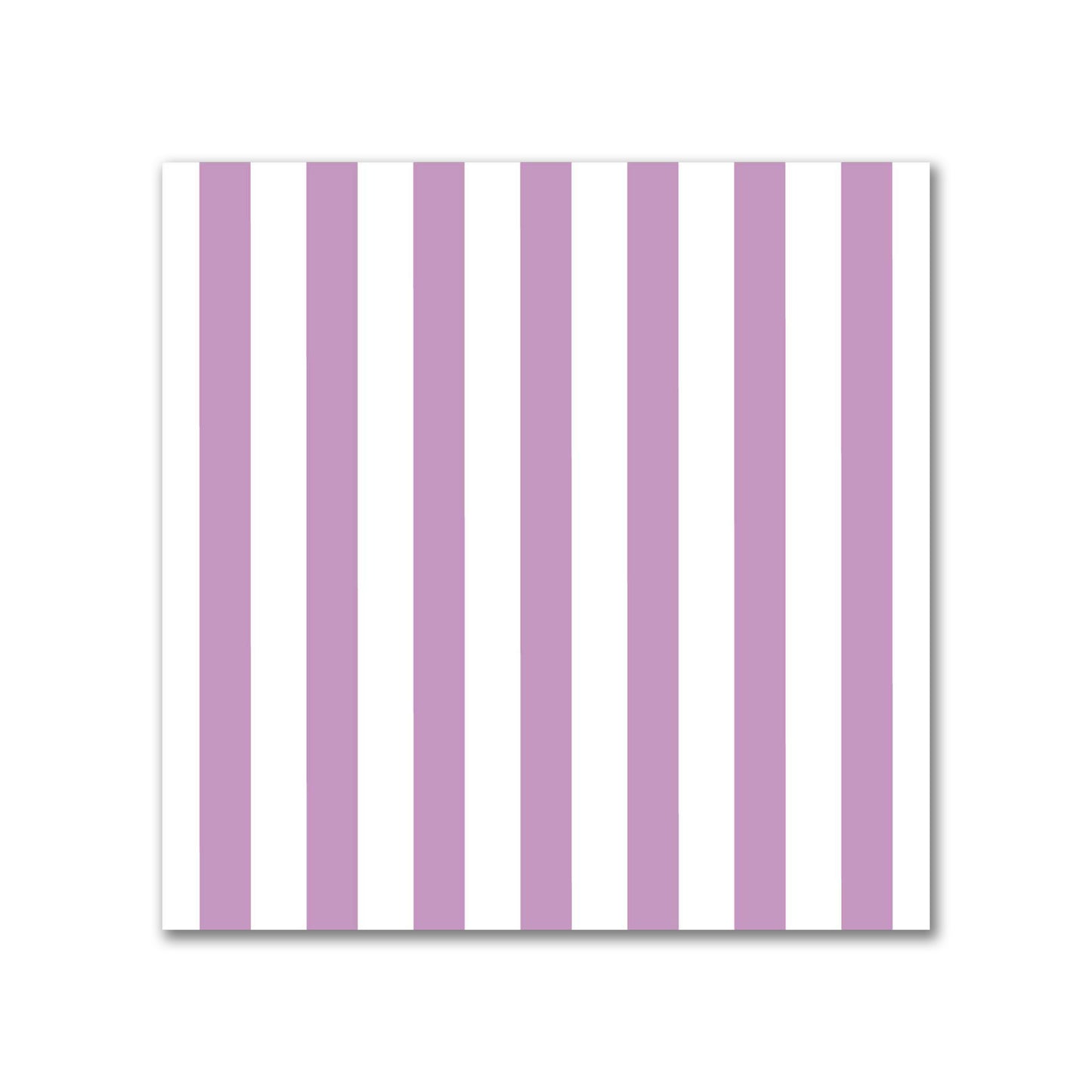 White Spun Polyester Fabric with Thin Mauve Bars #FASP-1360-241