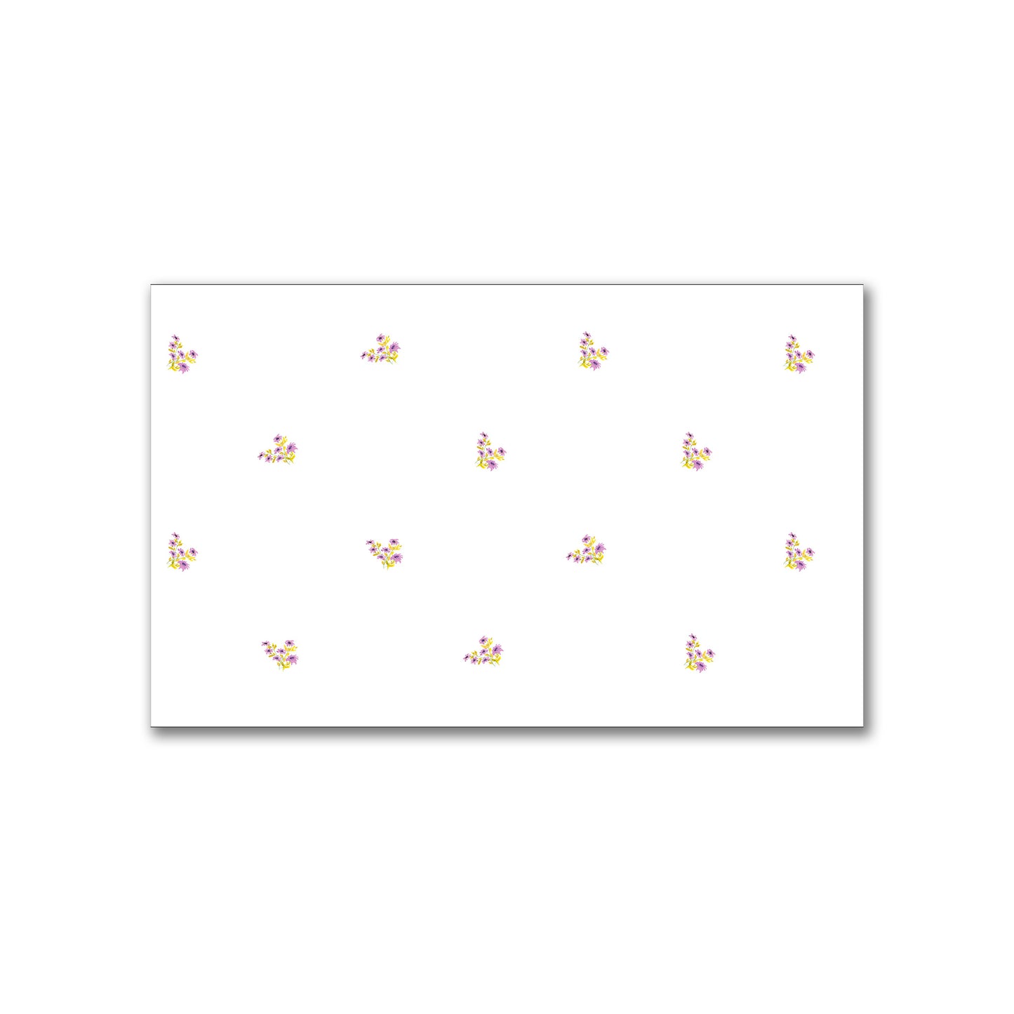 Mauve Bloom — Printed Spun Polyester Fabric with Small Mauve Watercolor Floral Pattern #FASP-1366