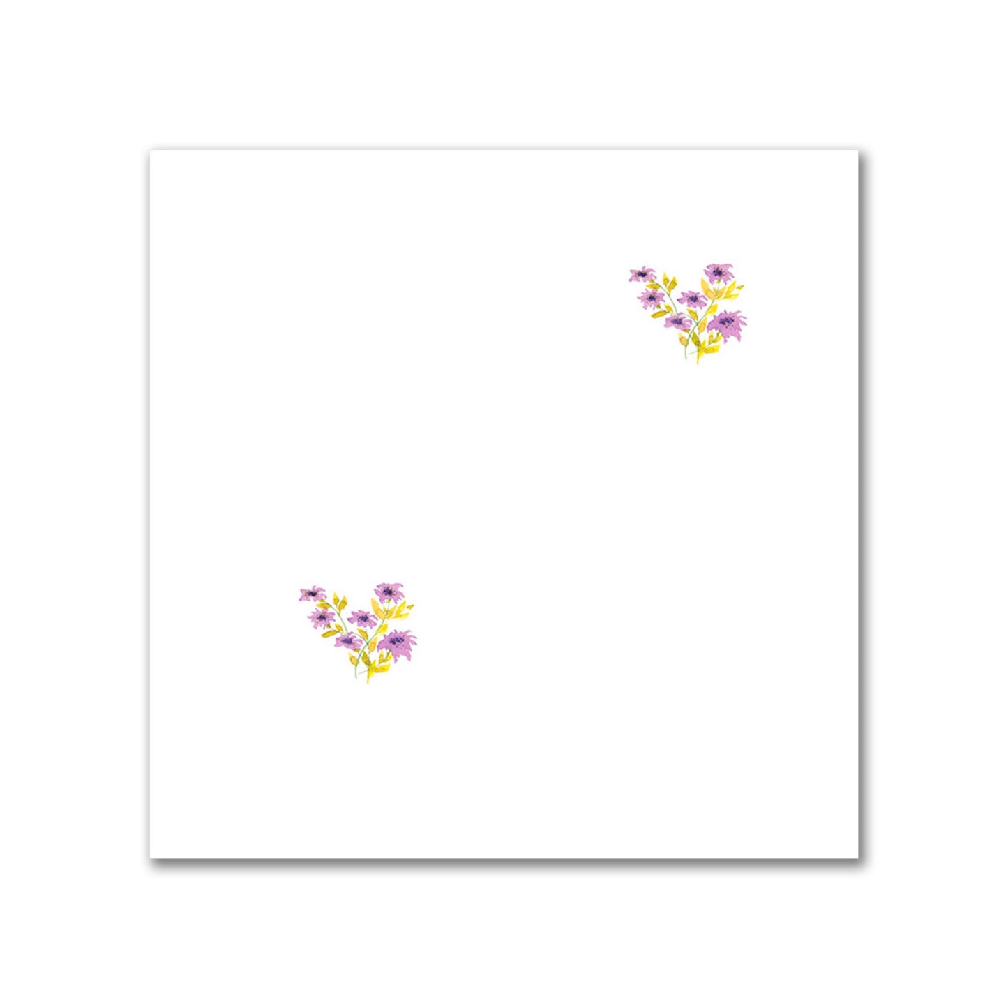 Mauve Bloom — Printed Spun Polyester Fabric with Small Mauve Watercolor Floral Pattern #FASP-1366