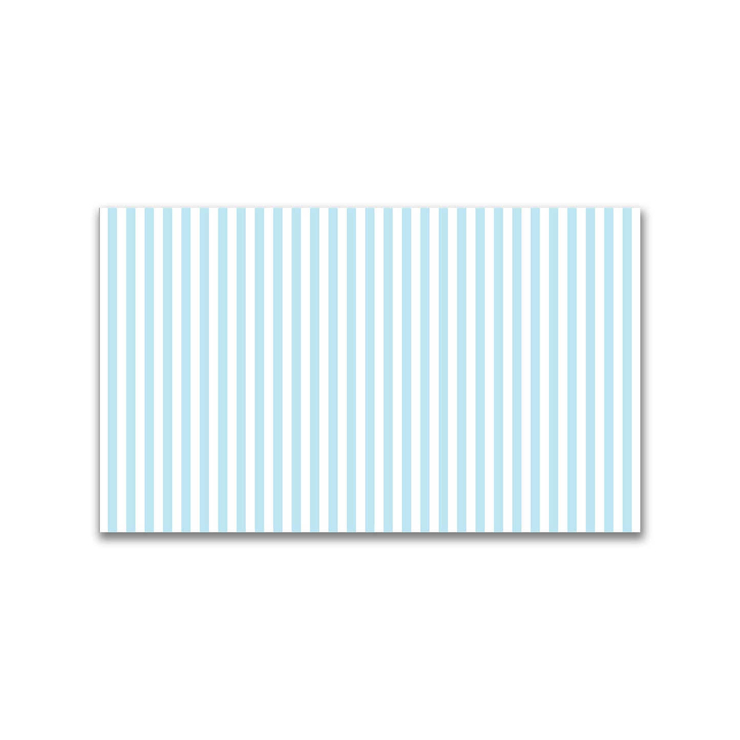 White Spun Polyester Fabric with Blue Bars #FASP-1370-051