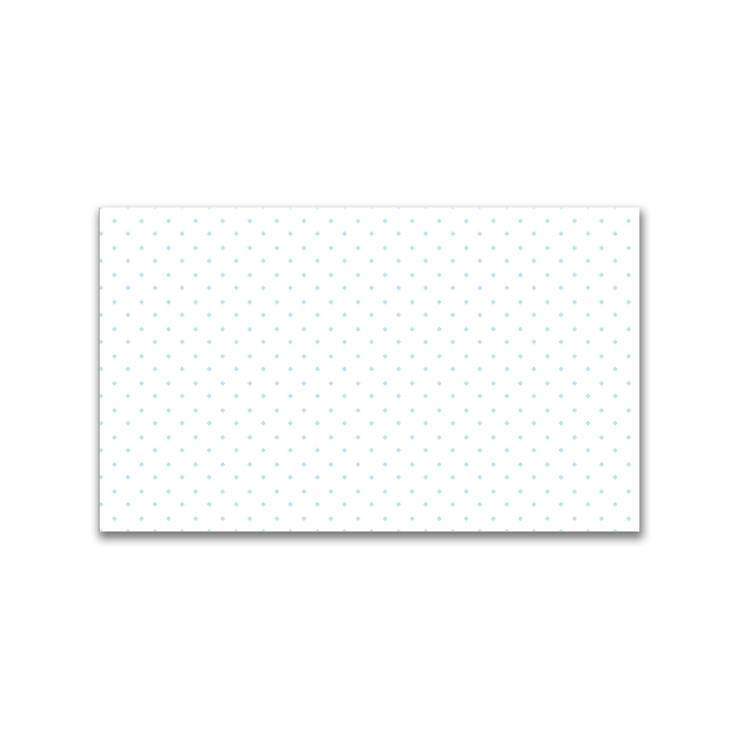 White Spun Polyester Fabric with Blue Diamonds #FASP-1370-101