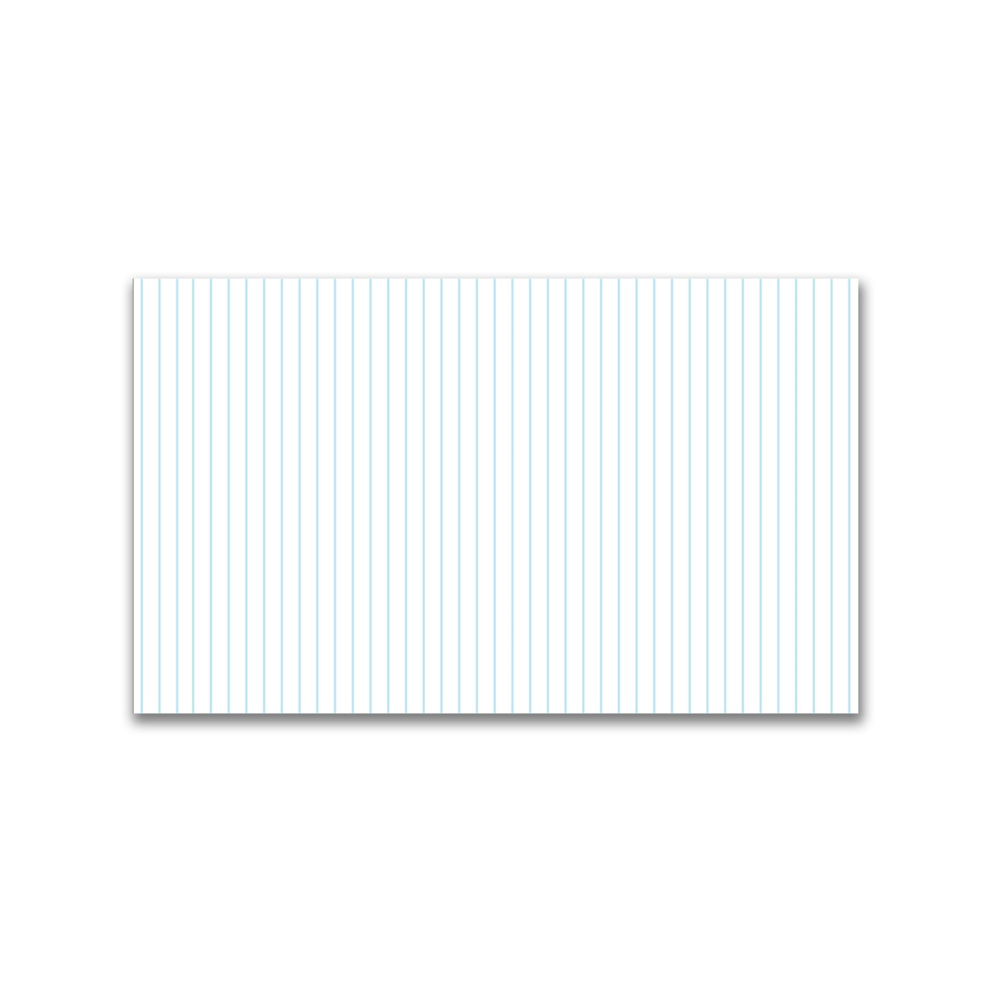 White Spun Polyester Fabric with Fine Blue Stripes #FASP-1370-151